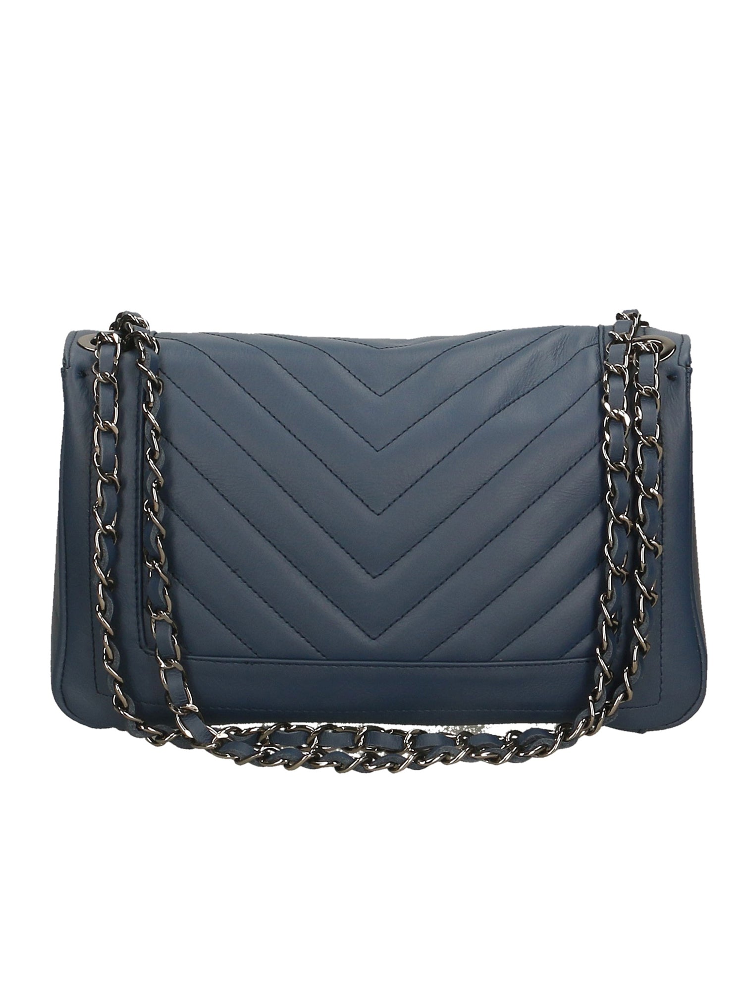 Bologna Borsa a spalla da donna Vera pelle 6590-BLU BLUE Chiara Ferretti