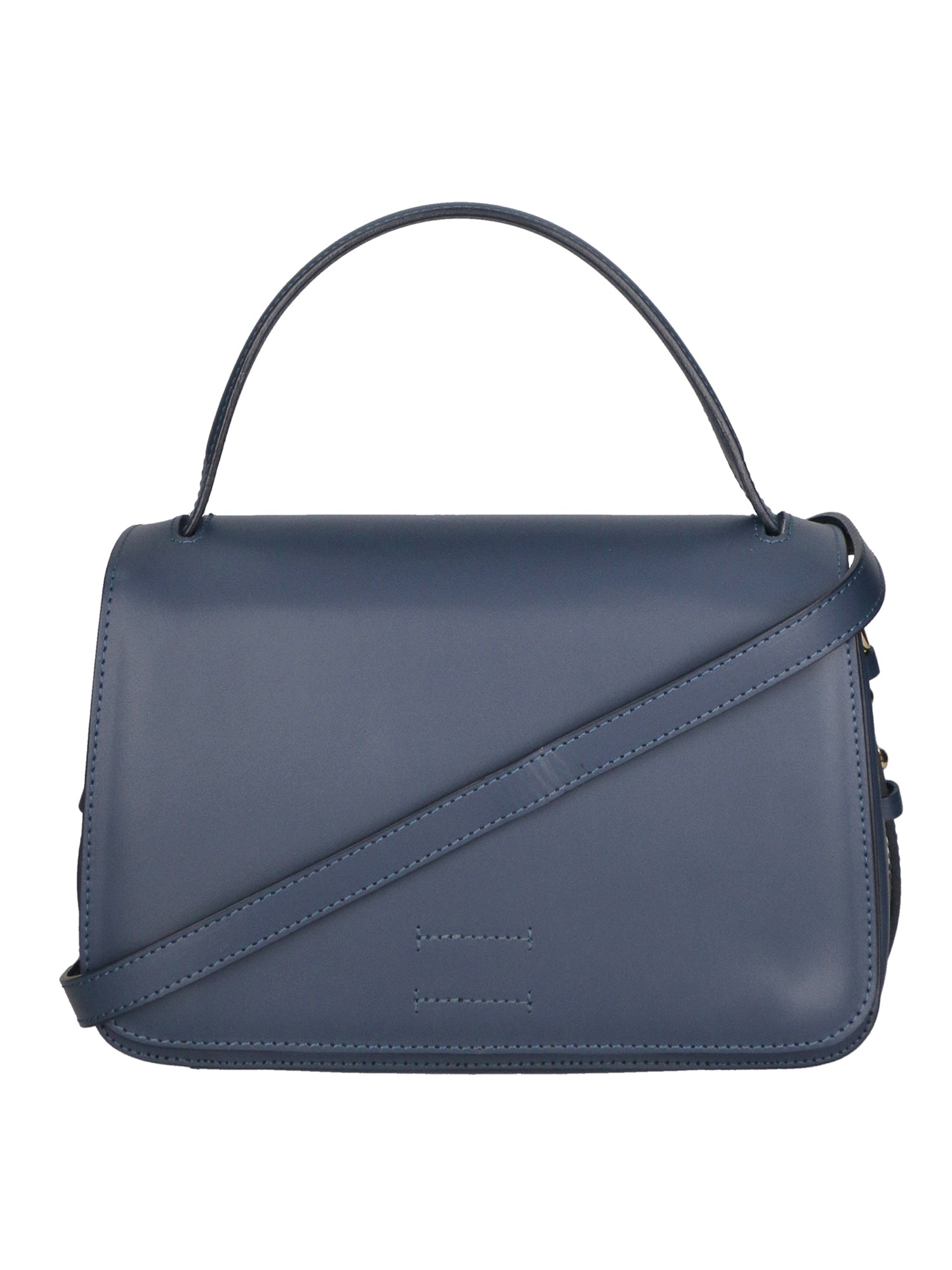 Lucia Borsa a mano da donna 100% pelle 04514-L118 BLU JEANS Chiara Ferretti