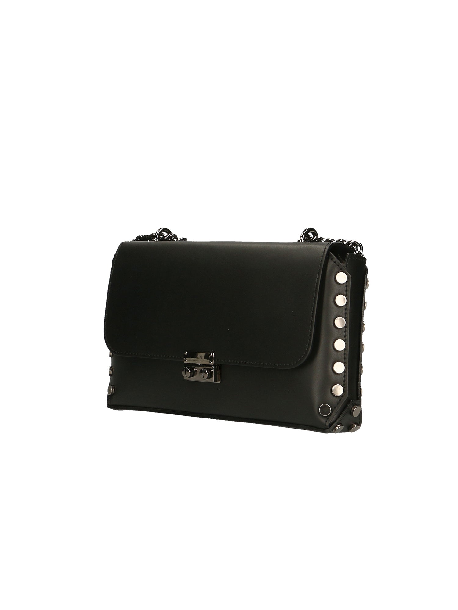 Vera pelle 8641-NERO Borsa a tracolla da donna Evanthe Pro Chiara Ferretti