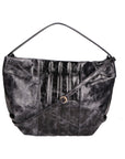 Vanda Damen-Schultertasche aus echtem Leder, hergestellt in Italien, 30 x 40 x 5 cm