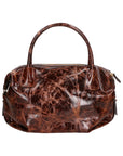 Wilma Damen-Schultertasche aus echtem Leder, hergestellt in Italien, 34 x 23 x 13 cm
