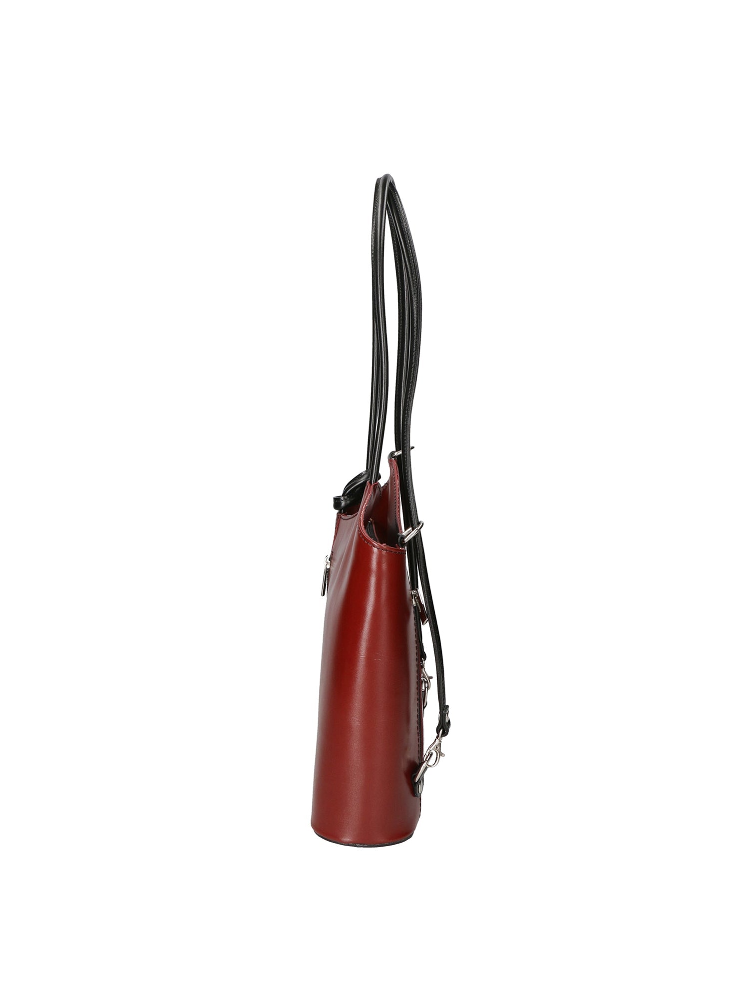Fabiola Borsa a spalla da donna 100% pelle 9039-ROSSO NERO Chiara Ferretti