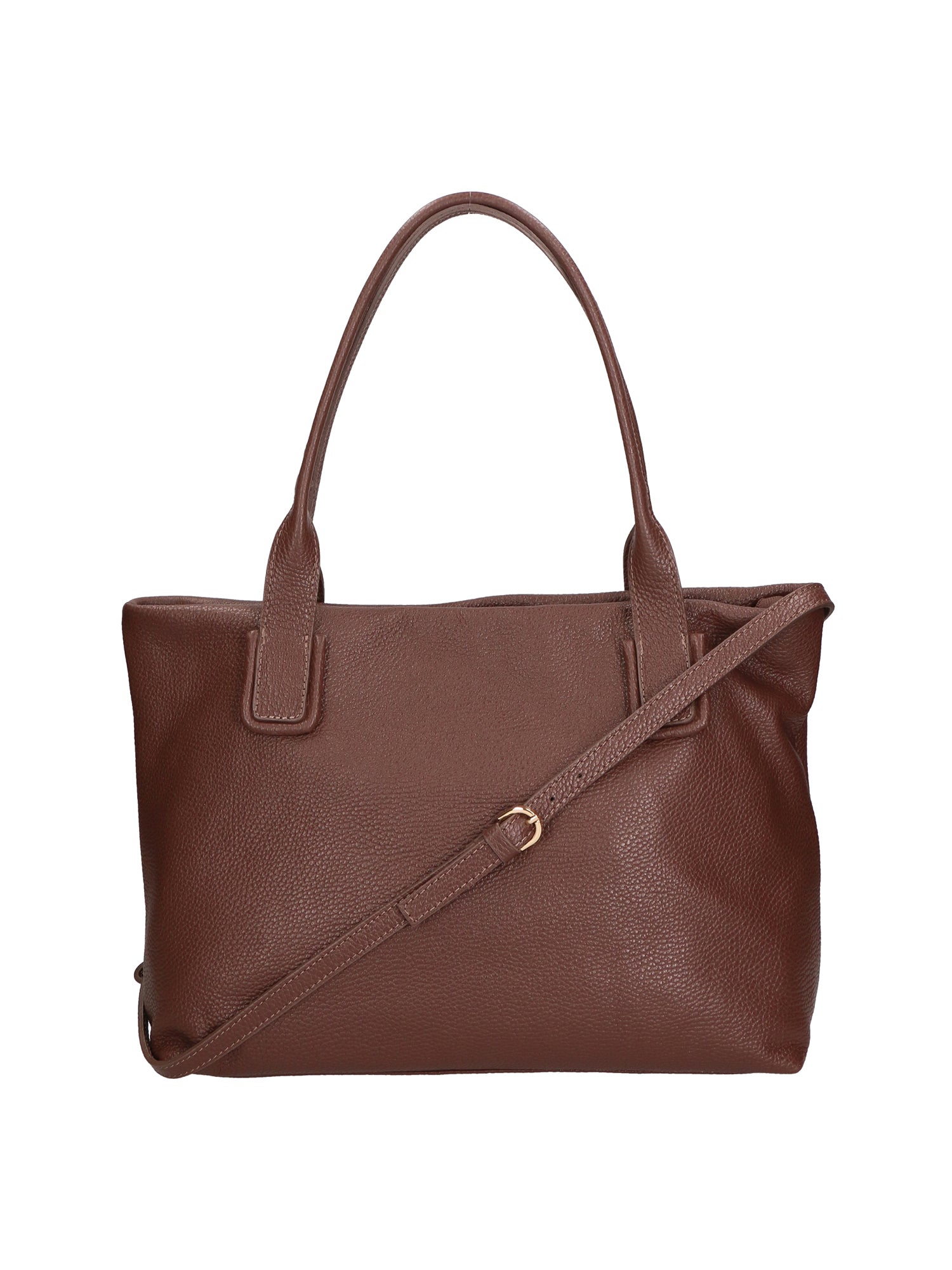 Lorena Borsa a spalla da donna Vera pelle 06506-D223 cioccolato Chiara Ferretti