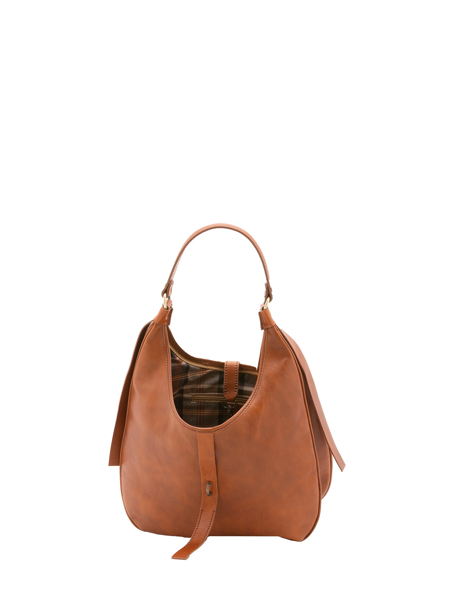 Borsa a spalla da donna 100% vera pelle 4607-MIELE Alessia Firenze