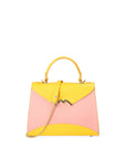 Auriga Chic Borsa a mano da donna Vera pelle 8924-ROSA+GIALLO Chiara Ferretti