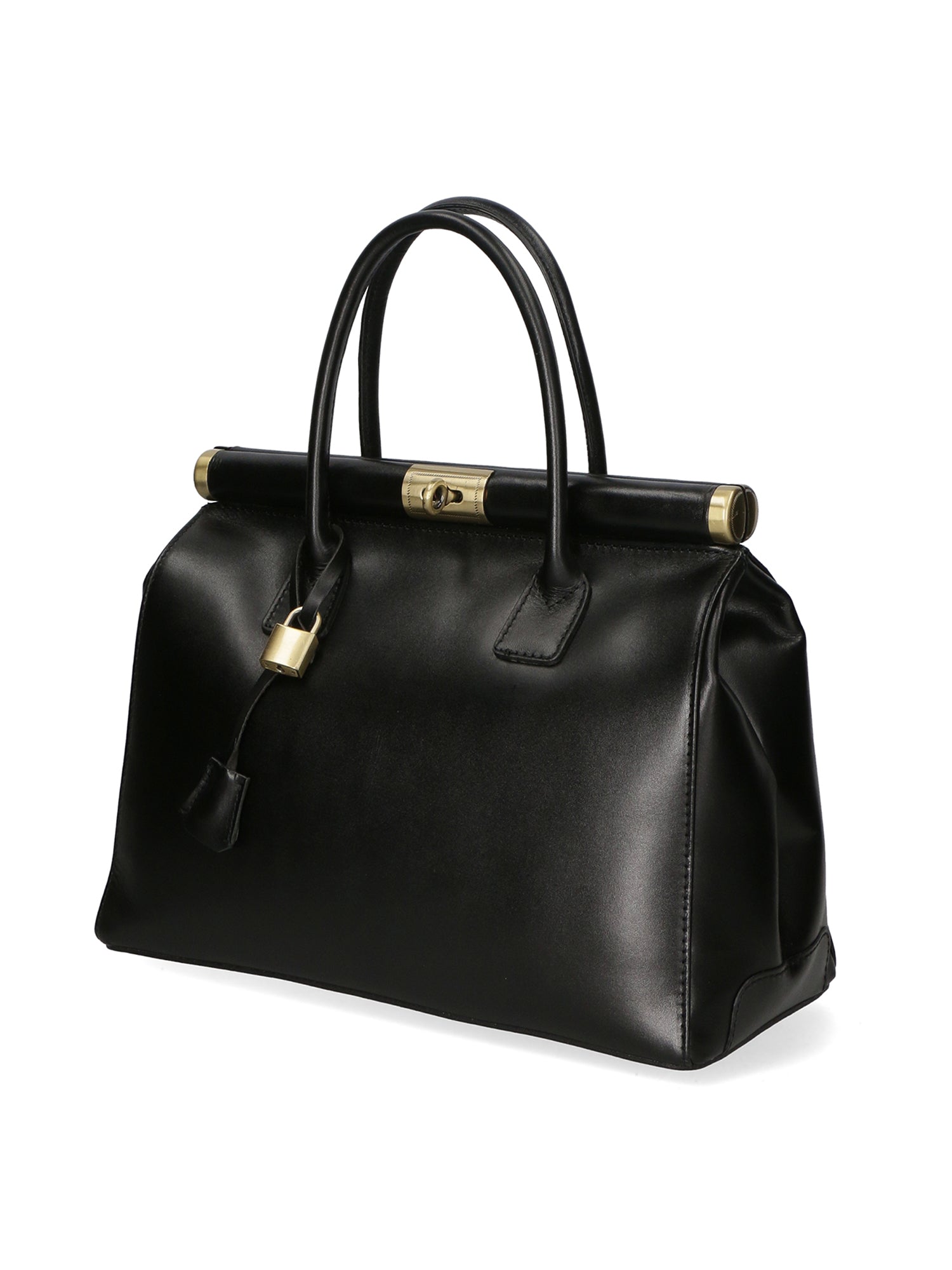 Federica Borsa a mano da donna Vera pelle 9106-NERO BLACK Chiara Ferretti