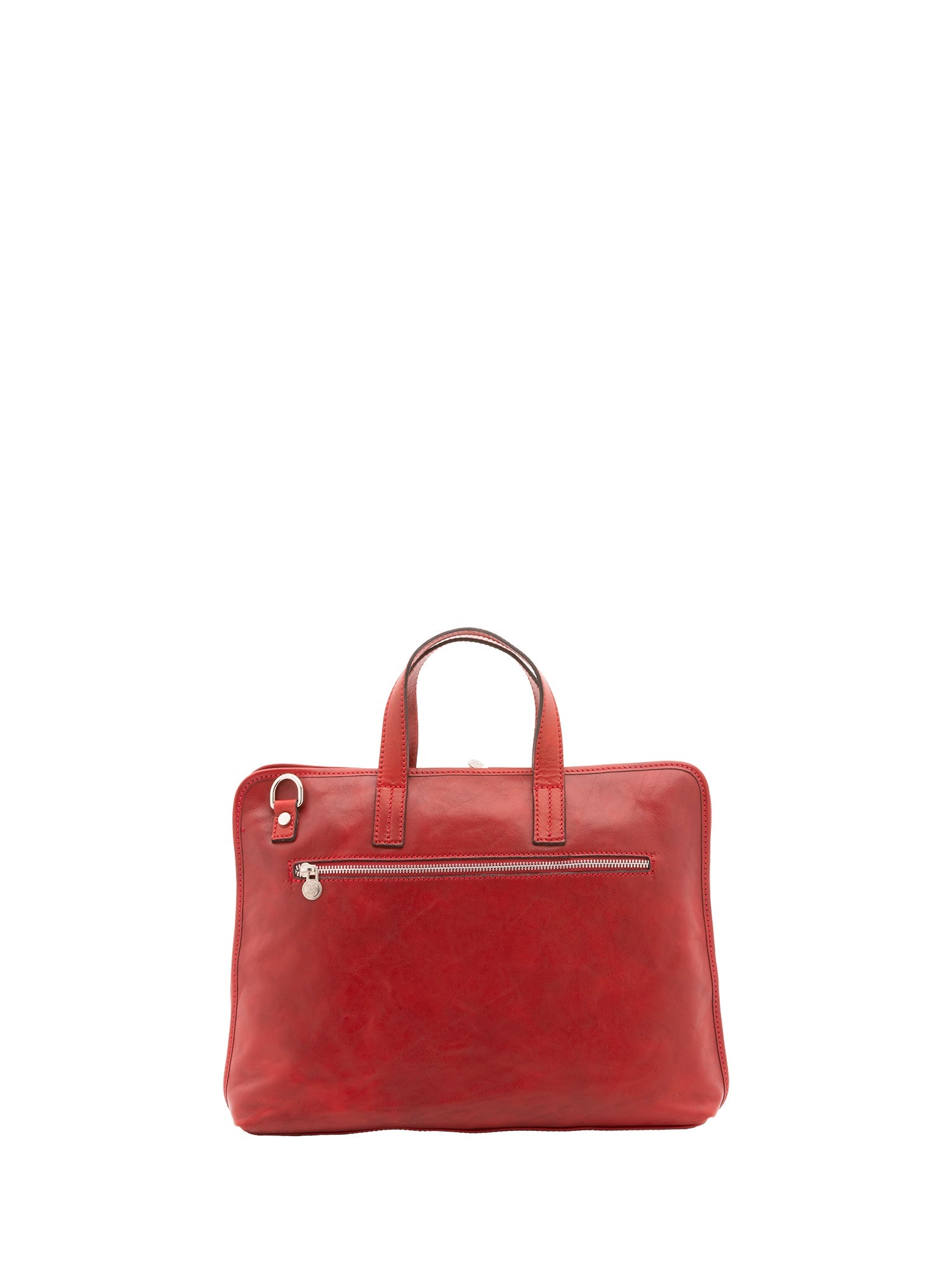 Borsa a mano unisex in vera pelle 100% cotone 4453-ROSSO Alessia Firenze