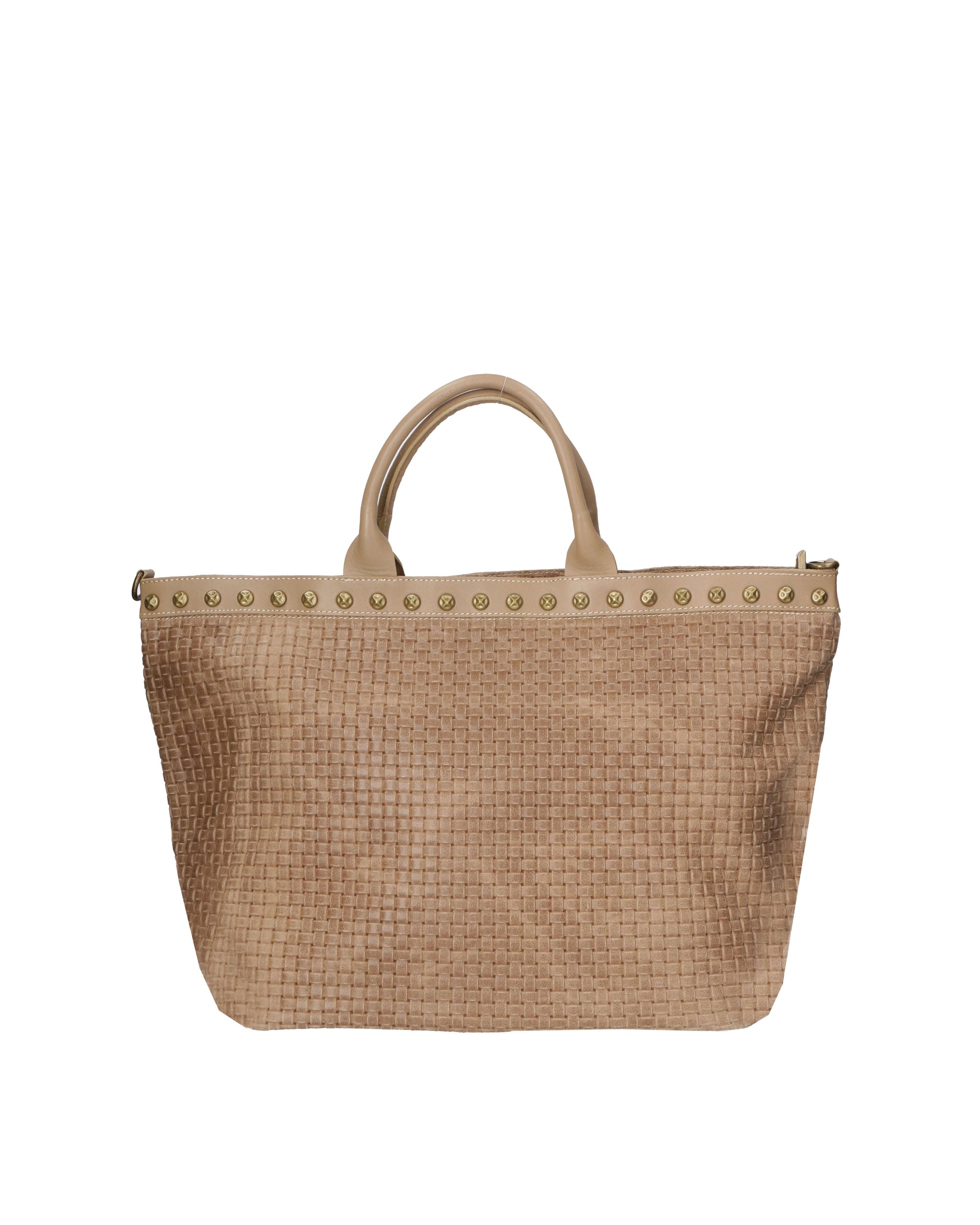 Elowen Plus Borsa Shopper da donna Vera Pelle 80063-TAUPE Chiara Ferretti