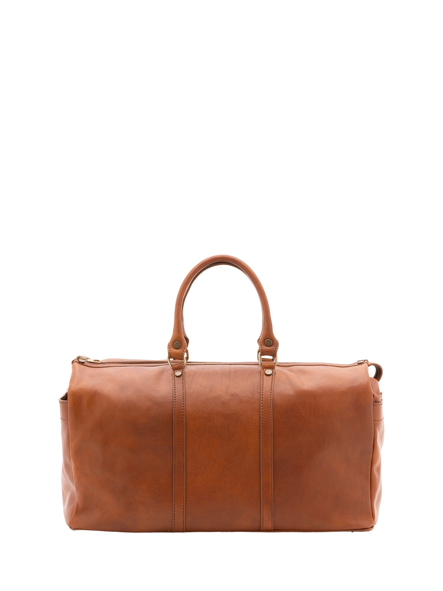 Borsa da viaggio unisex vera pelle 100% cotone 4546-MIELE Alessia Firenze