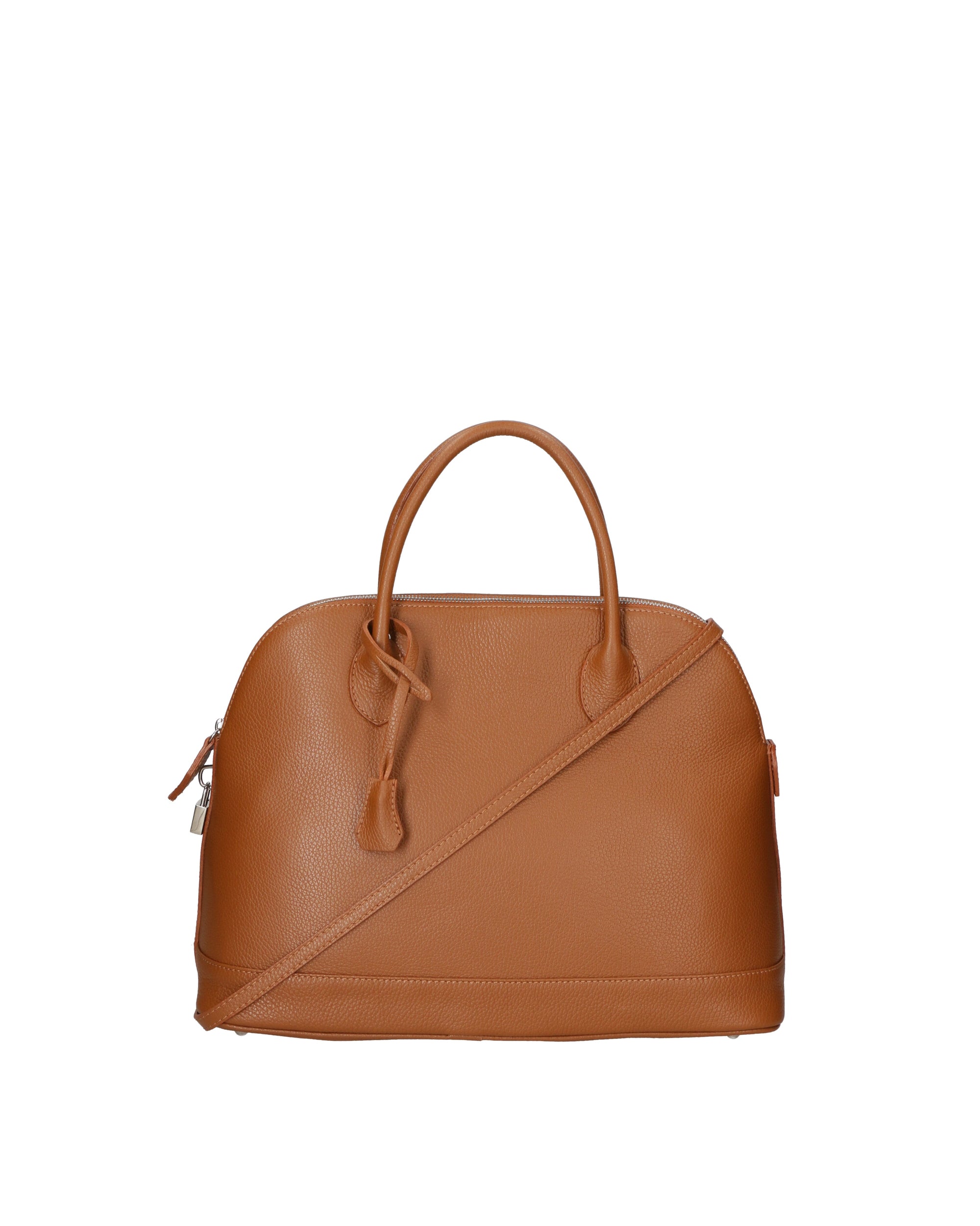 Silvana Chic Borsa a mano da donna 100% pelle 80028 5197-D17 CUOIO SCURO Chiara Ferretti