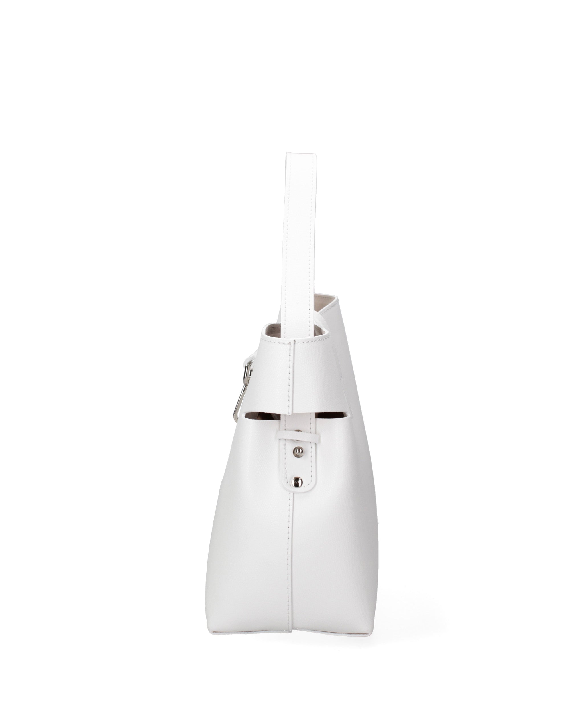 Liviana Borsa a mano da donna Vera pelle 07379-PL01 BIANCO Chiara Ferretti