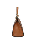 Nina Borsa a mano da donna 100% pelle 04263-D17 CUOIO SCURO DARK COGNAC Chiara Ferretti
