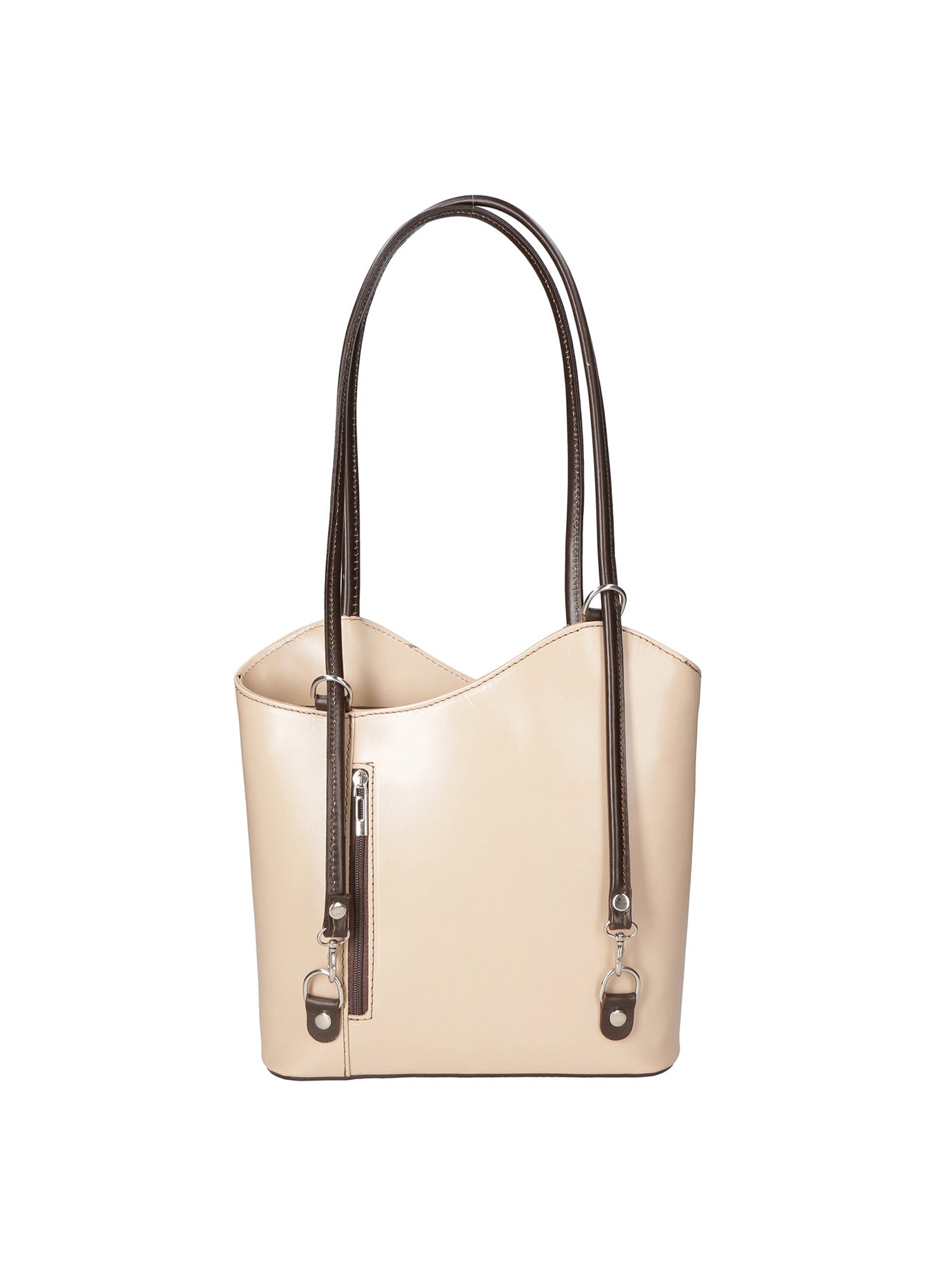 Fabiola Borsa a spalla da donna 100% pelle 9039-TAUPE TMORO Chiara Ferretti
