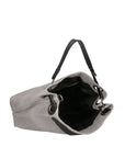 Emilia Damen-Schultertasche aus echtem Leder, hergestellt in Italien, 29 x 36 x 13 cm