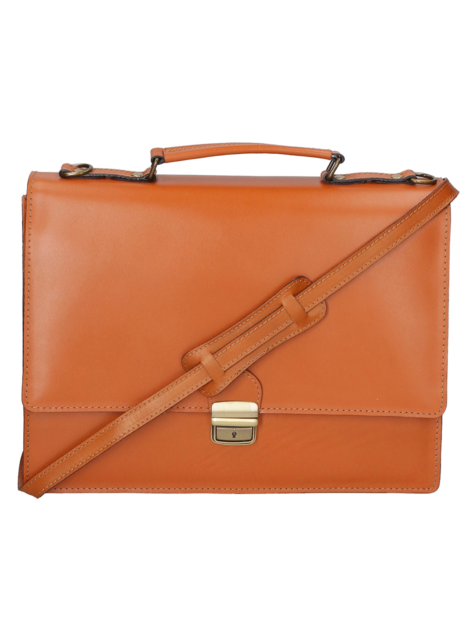 Ivo Unisex Work Bag in Genuine Leather Made in Italy 28x37.5x9 cm