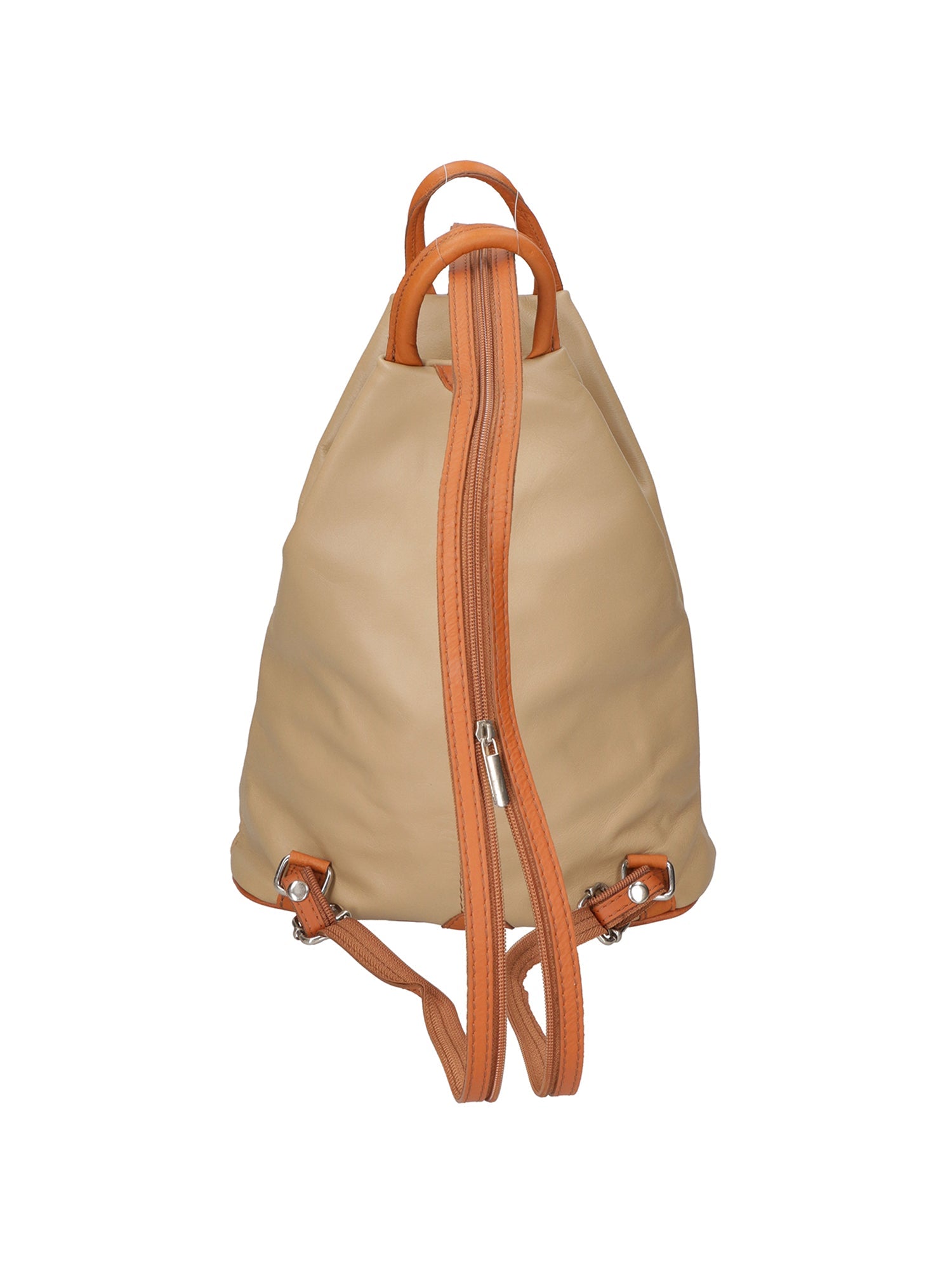 Erika Zaino da donna in vera pelle Casual 80072-TAUPE-CUOIO Chiara Ferretti