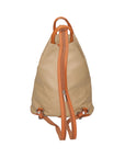 Erika Zaino da donna in vera pelle Casual 80072-TAUPE-CUOIO Chiara Ferretti
