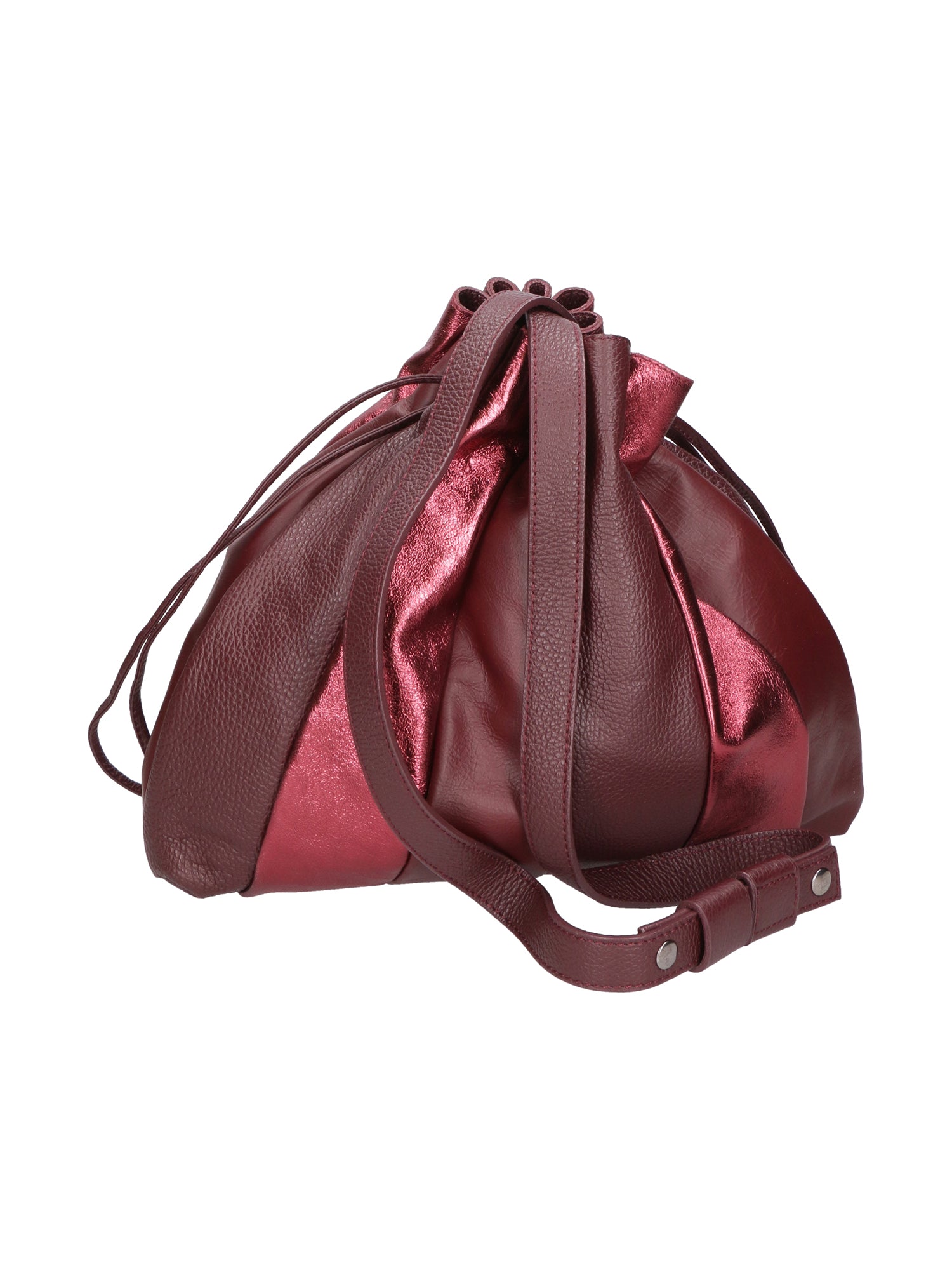 Nunzia Borsa a spalla da donna Vera pelle 576042-BORDO BORDEUX Chiara Ferretti