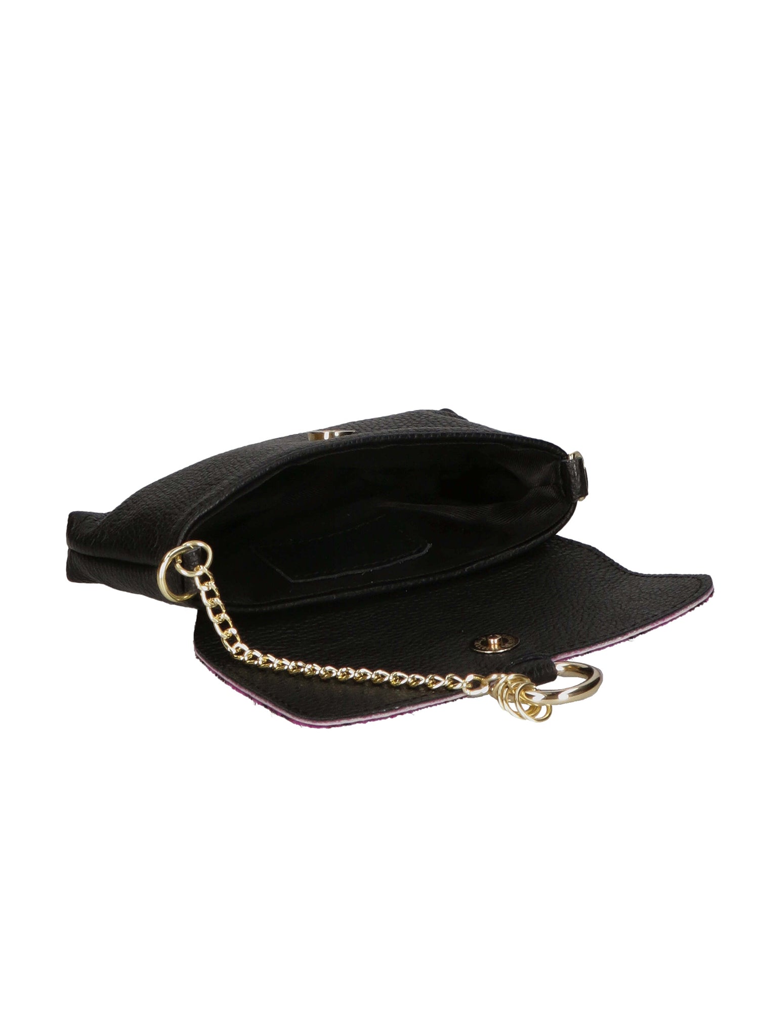 Alda Damen-Clutch aus echtem Leder, hergestellt in Italien, 10 x 18 x 5 cm