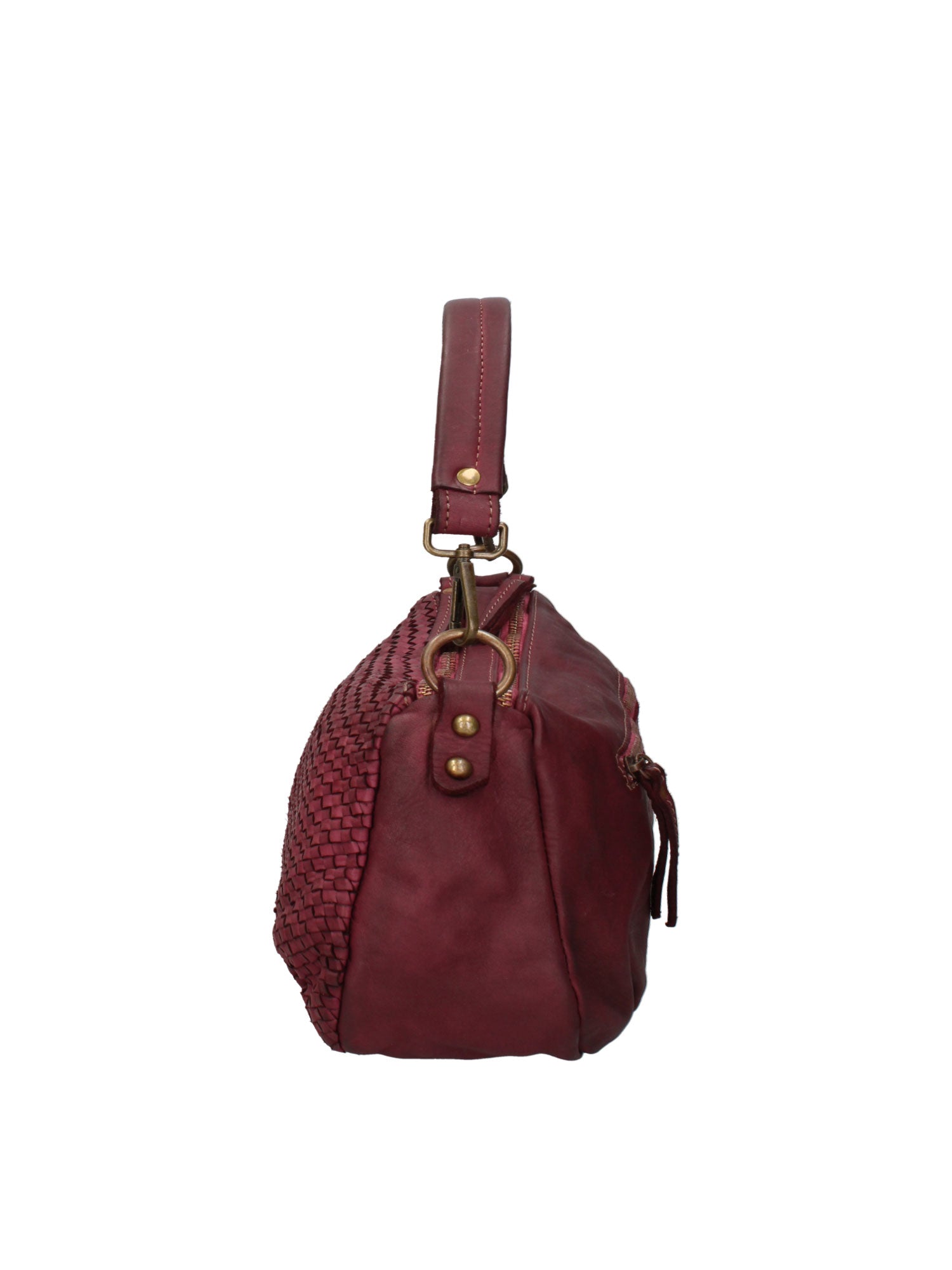 Novella Borsa a spalla da donna Vera pelle 7800-BORDO Chiara Ferretti