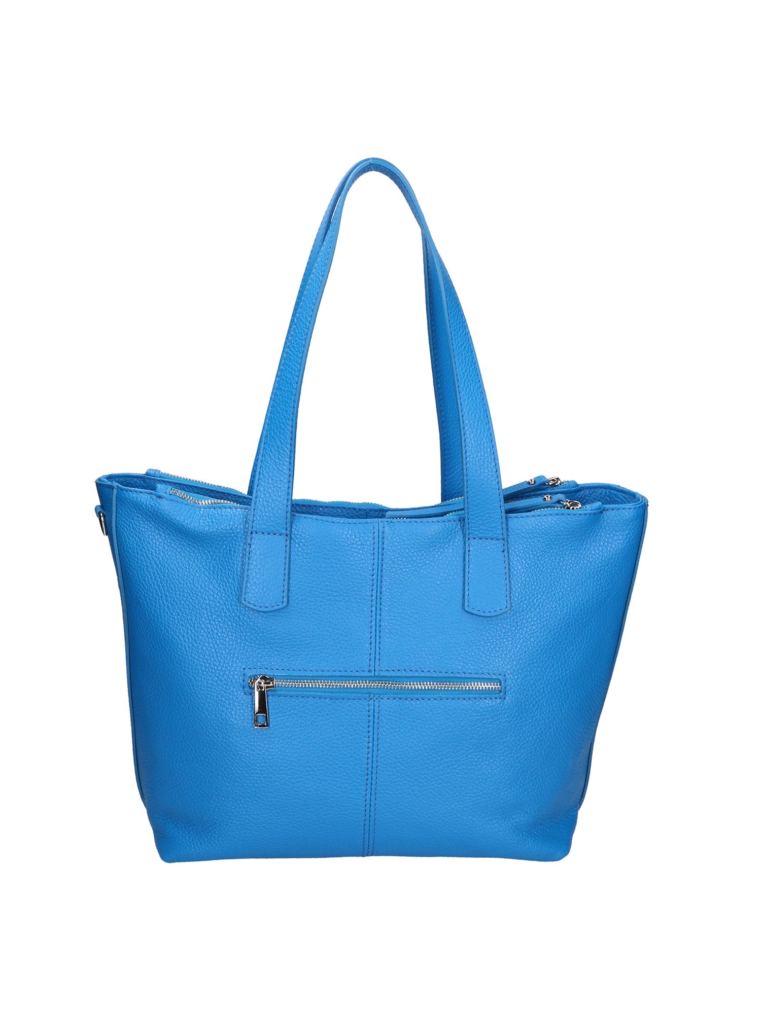 Gea Borsa a spalla da donna Vera pelle 05935-D222 BLU ASTER Chiara Ferretti