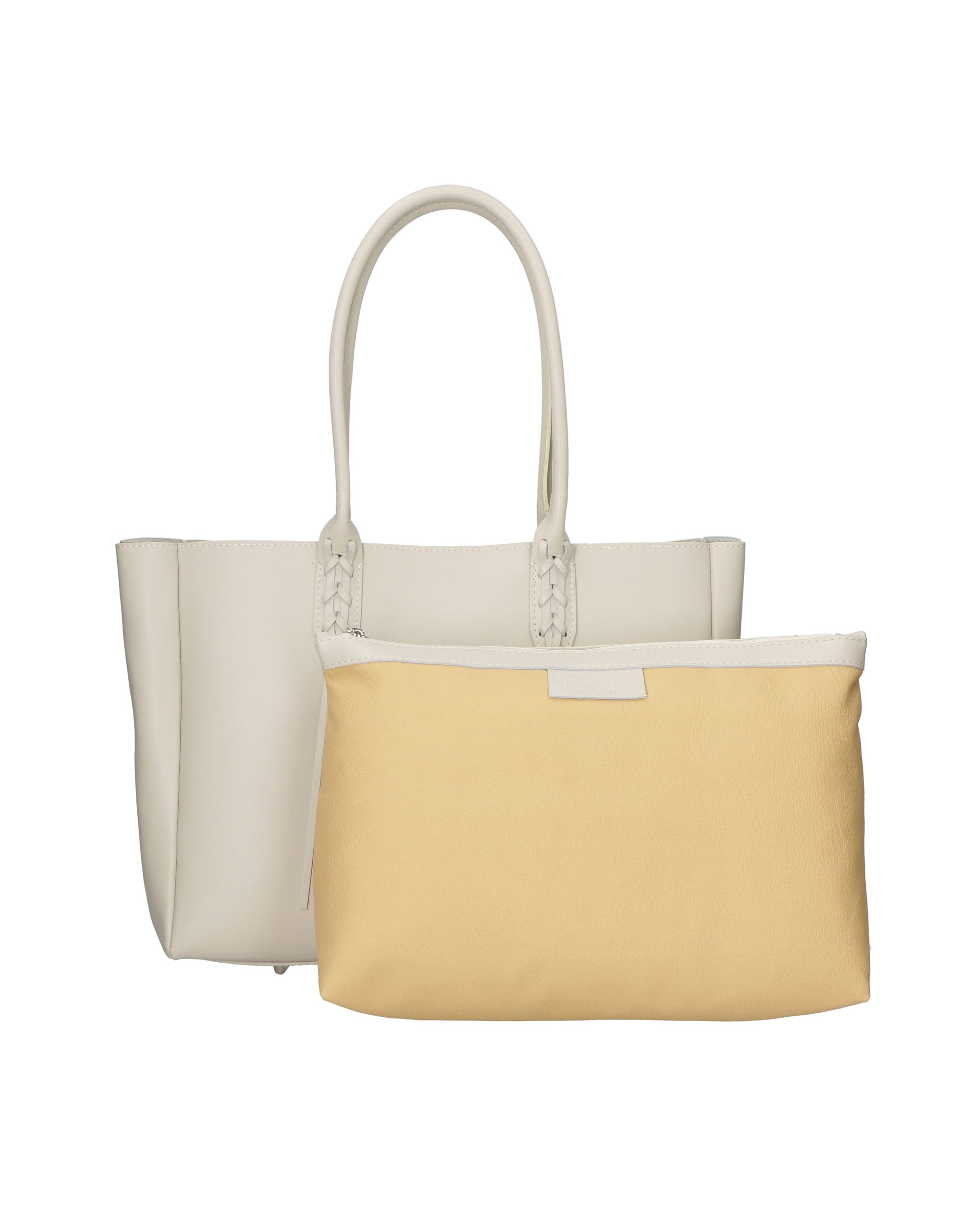 Evanthe Borsa a mano da donna 100% pelle 80023-BEIGE Chiara Ferretti