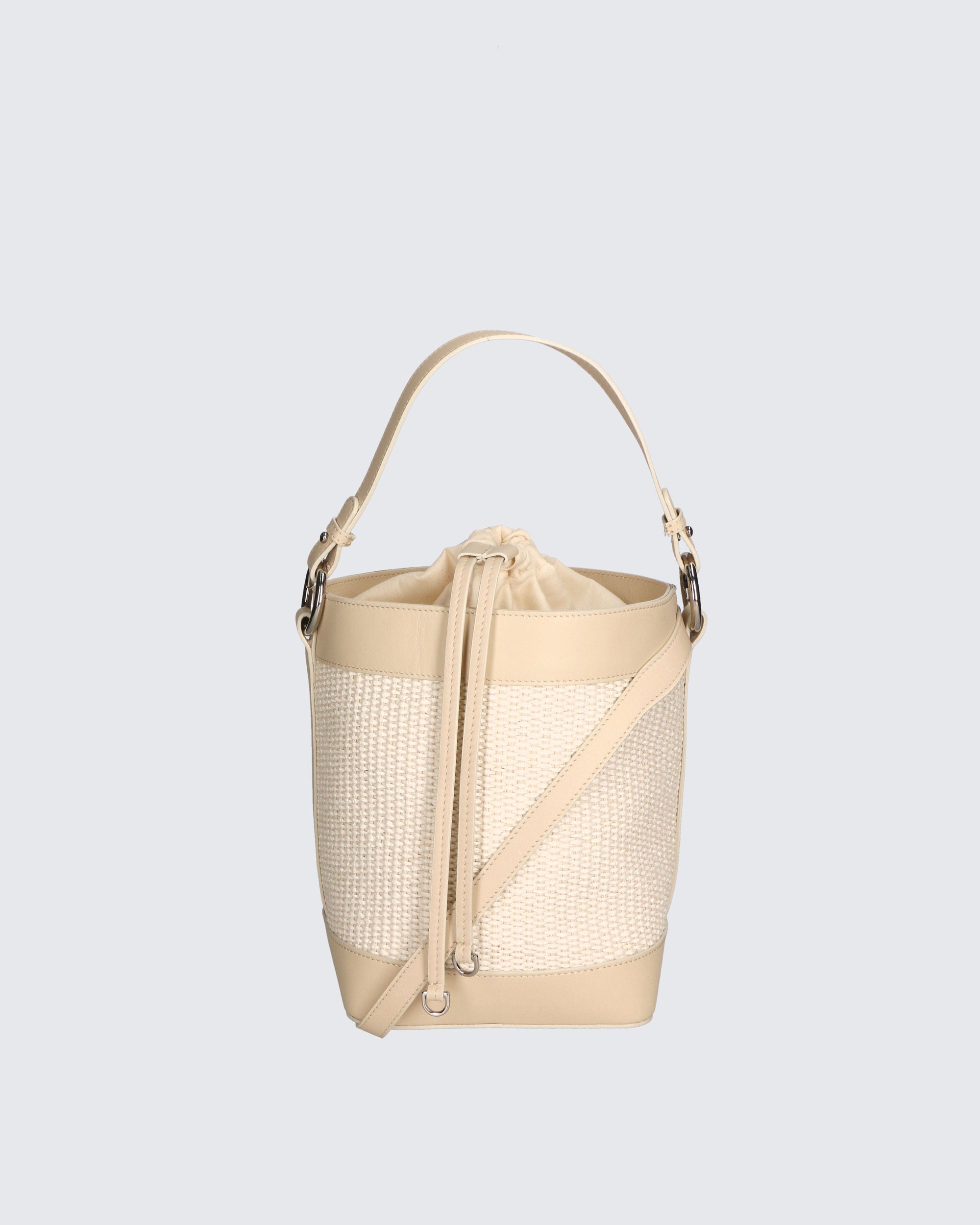 Lisbeth Borsa a secchiello da donna Misto pelle e tessuto 05165-148+S03 BEIGE Chiara Ferretti
