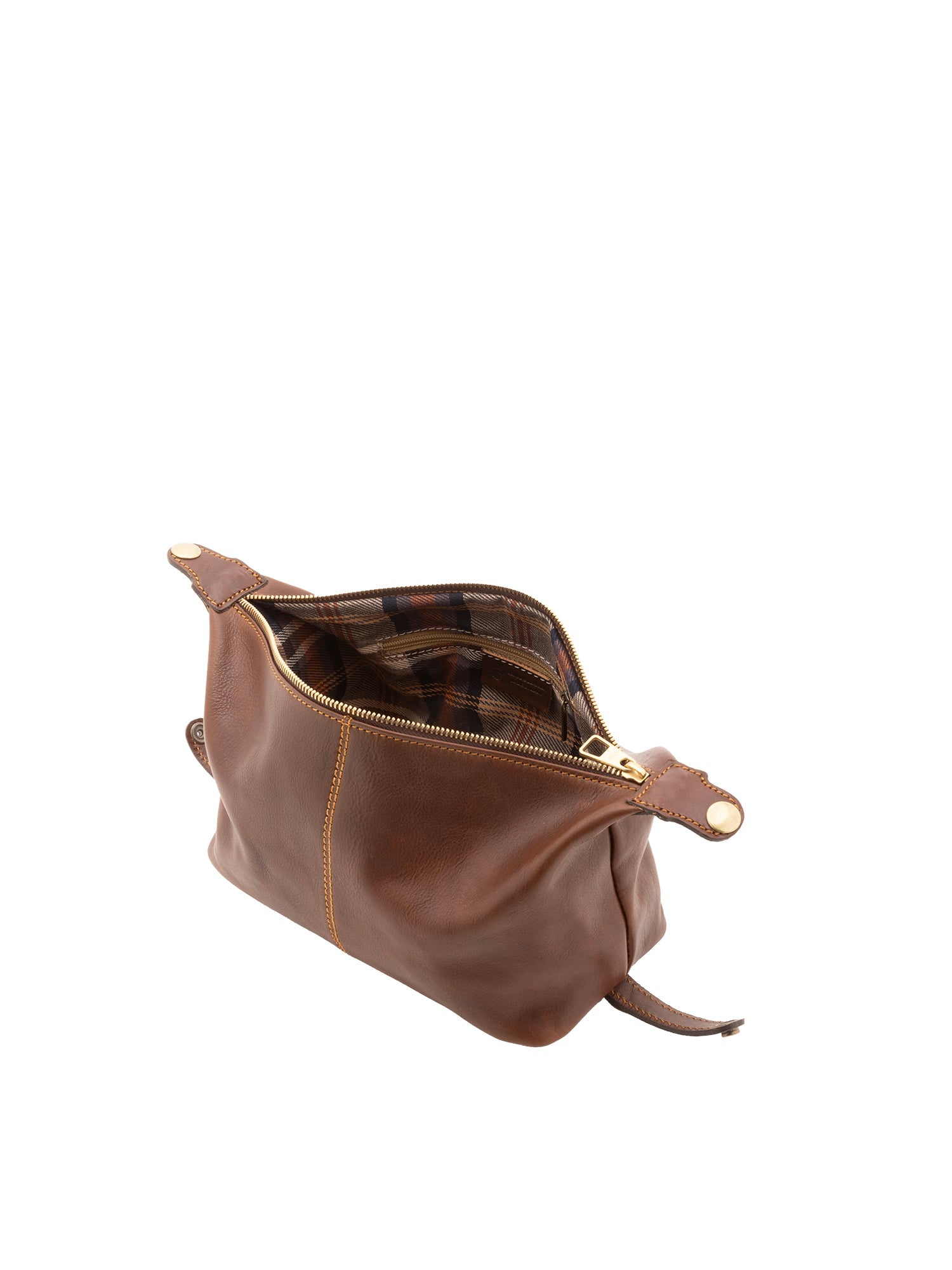 Pochette unisex in vera pelle Made in Italy 4404-TESTA DI MORO Alessia Firenze