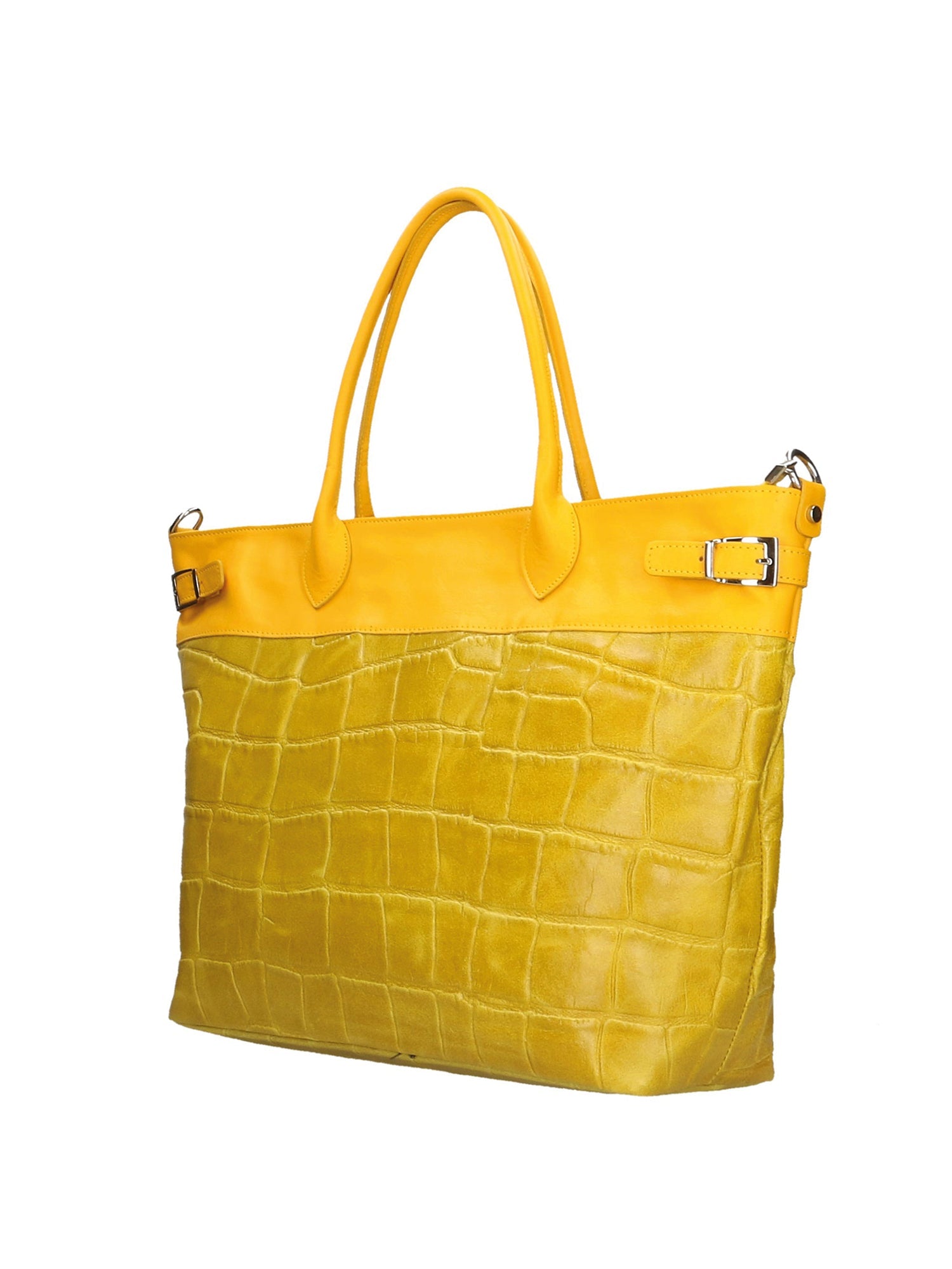 Renata Borsa a mano da donna Vera pelle 691662-GIALLO YELLOW Chiara Ferretti