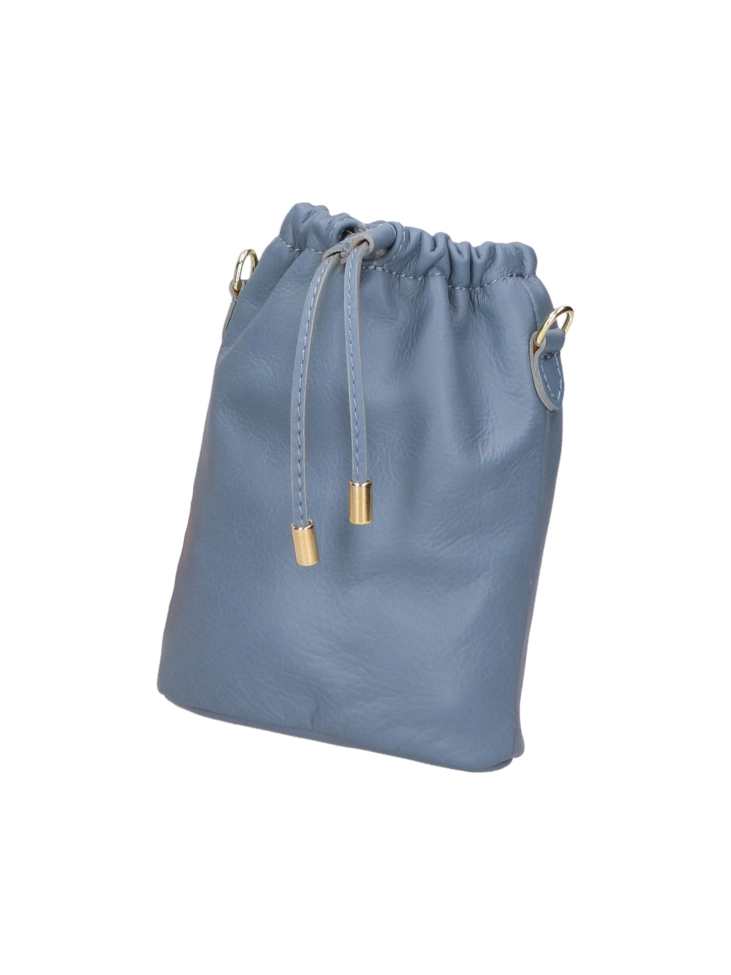 Angela Borsa a sacca da donna Vera pelle 05412-S41 CELESTE SCURO Chiara Ferretti