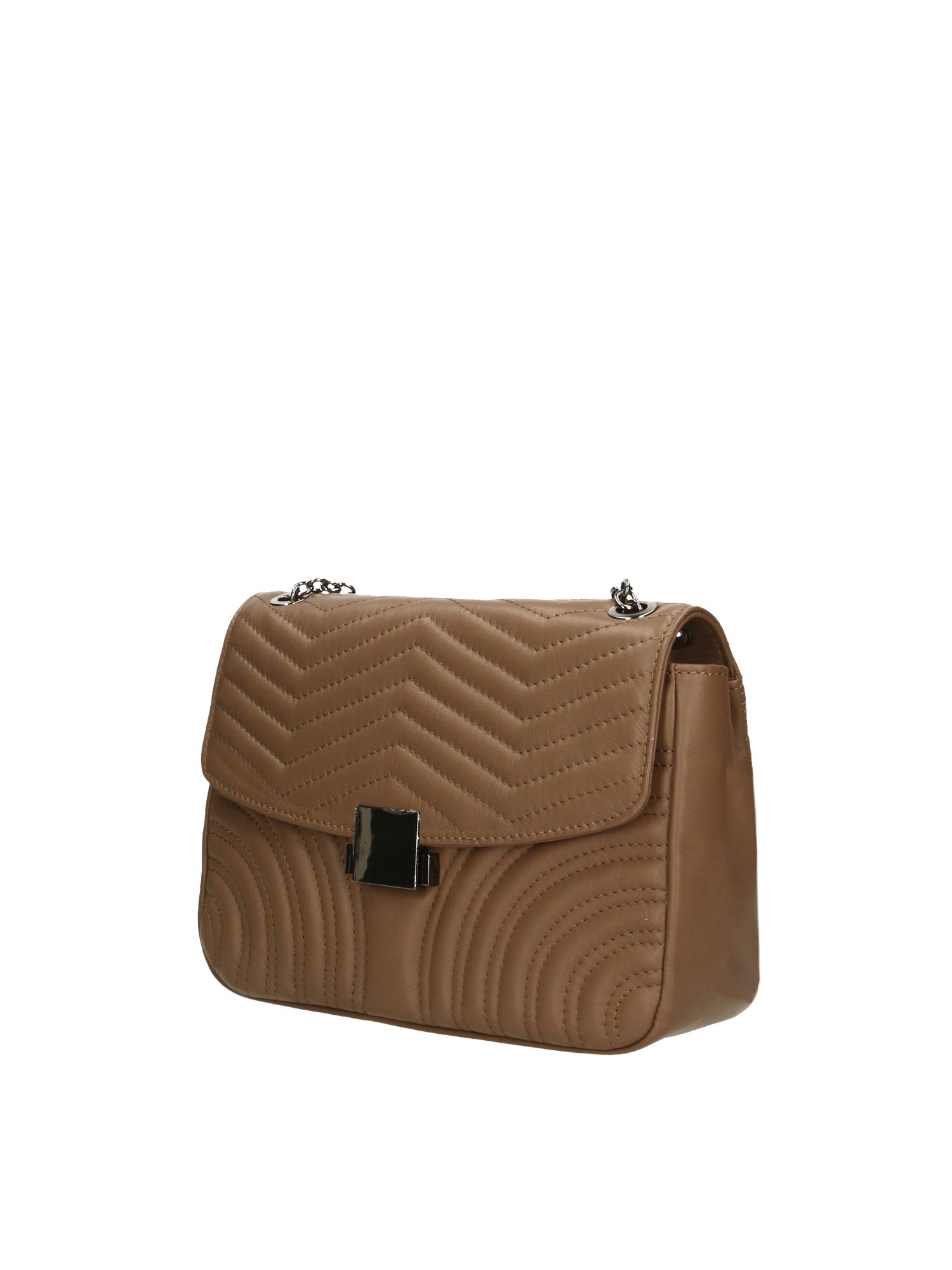 Erisma Borsa a tracolla donna Vera pelle 6509-TAUPE Chiara Ferretti