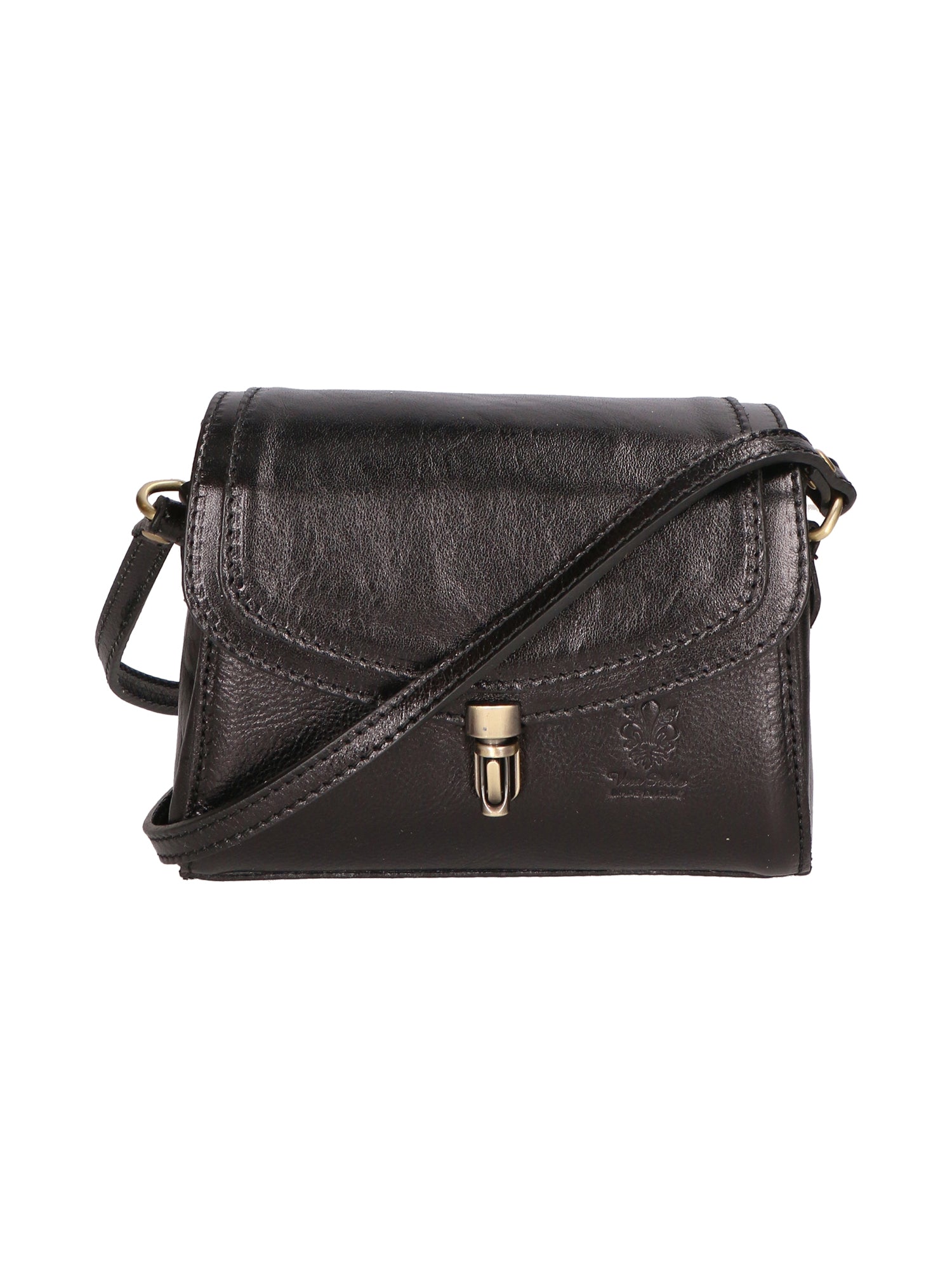 Faye Damen-Schultertasche aus echtem Leder, hergestellt in Italien, 18 x 13 x 5 cm