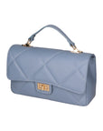 Vita Borsa a spalla da donna Vera pelle 06879-S41 CELESTE SCURO Chiara Ferretti