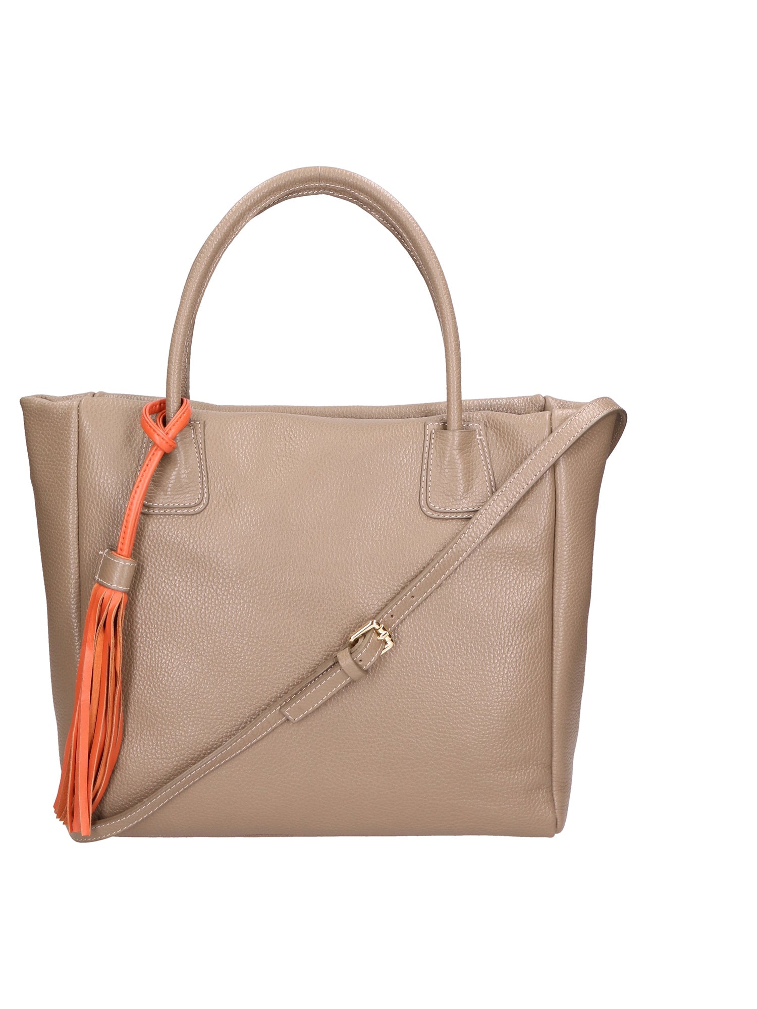 Verdiana Borsa a mano da donna Vera Pelle 06505-D40 TAUPE Chiara Ferretti
