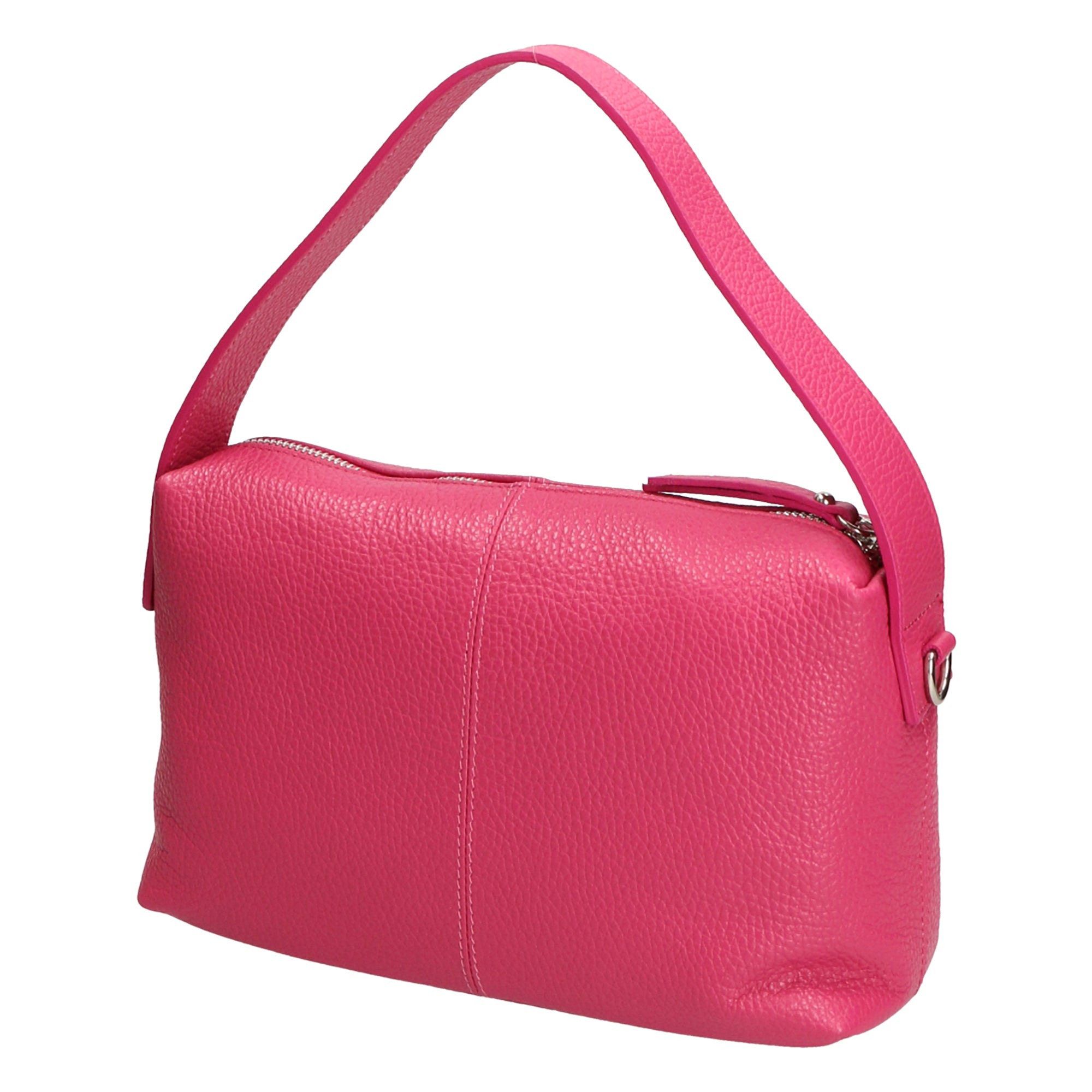 Damenhandtasche aus echtem Leder, hergestellt in Italien, 29 x 23 x 17 cm