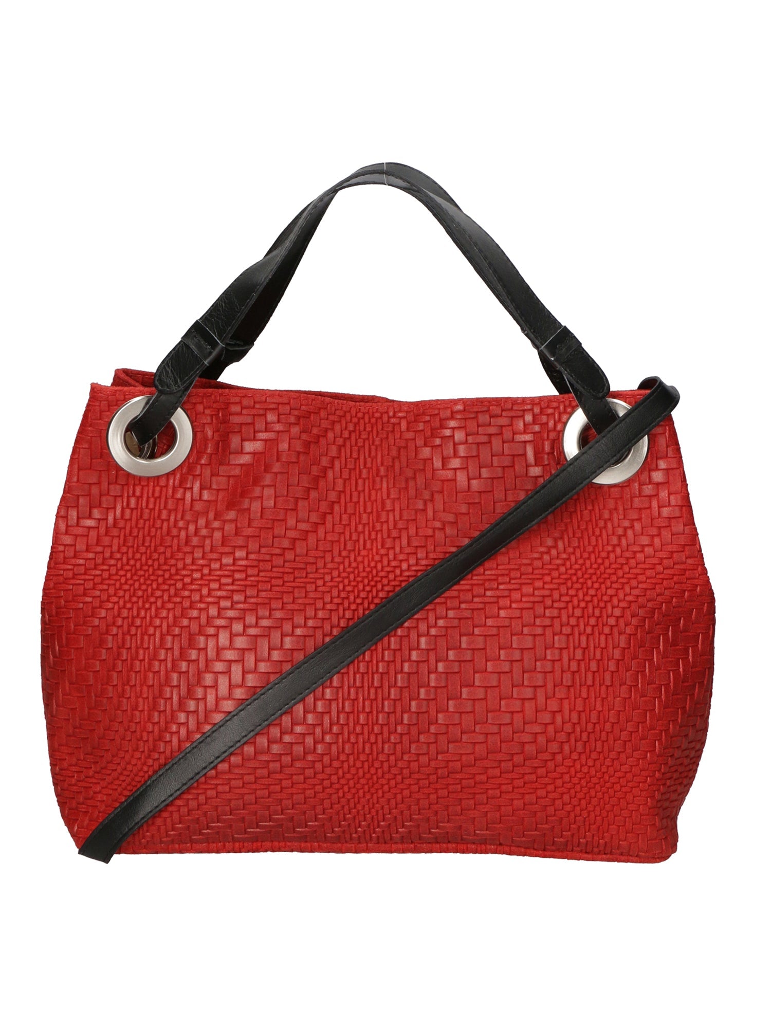 Emilia Borsa a spalla da donna Vera pelle 80059-023 ROSSO Chiara Ferretti