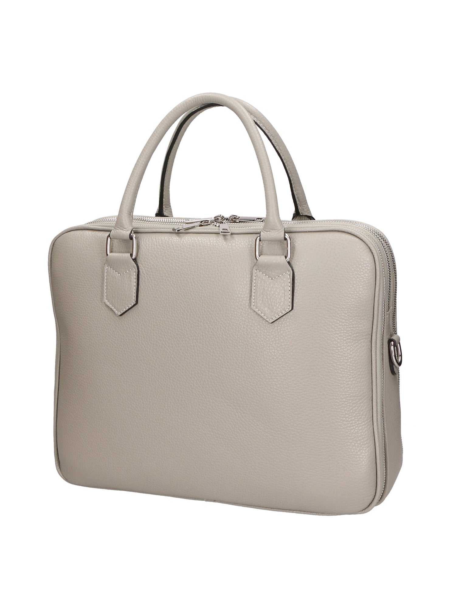 Grazia Borsa a spalla da donna Vera pelle 05930-D286 CEMENTO Chiara Ferretti
