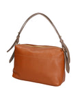 Vivienne Borsa a spalla da donna Vera pelle 06674-D17 CUOIO + D40 TAUPE Chiara Ferretti