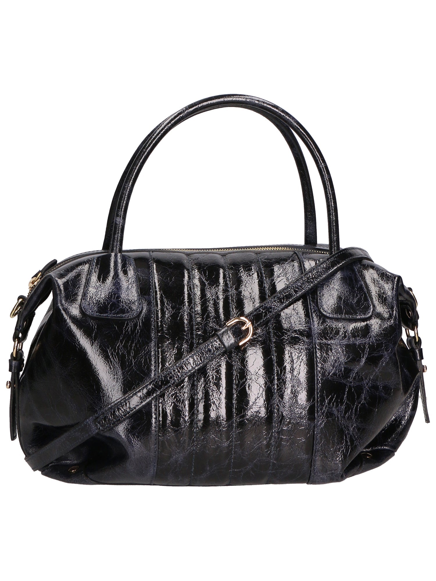 Borsa a spalla da Donna Wilma in Vera Pelle Made in Italy 34x23x13 cm