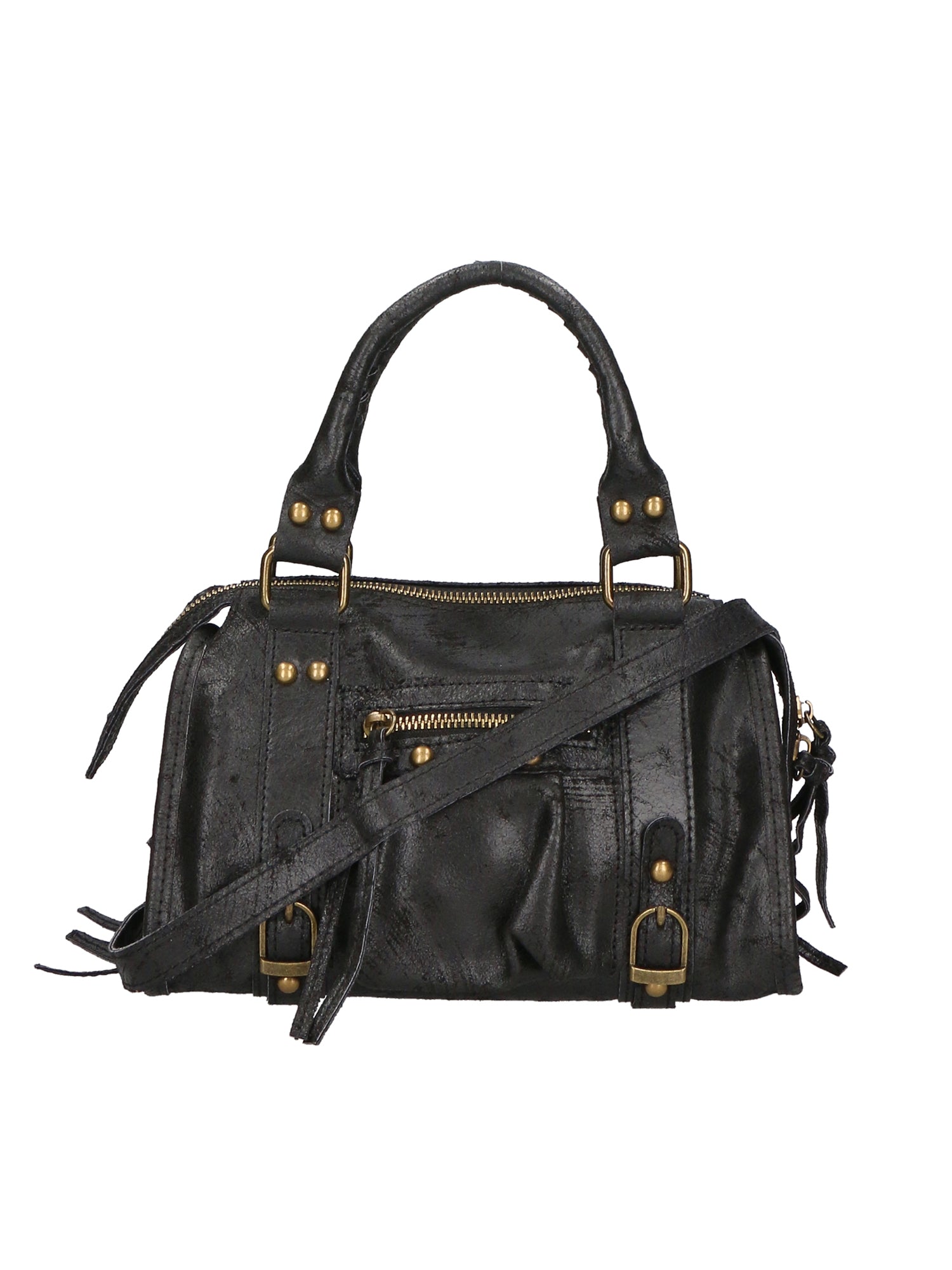 Erisia Borsa a spalla da donna Vera pelle 06091-NERO Chiara Ferretti
