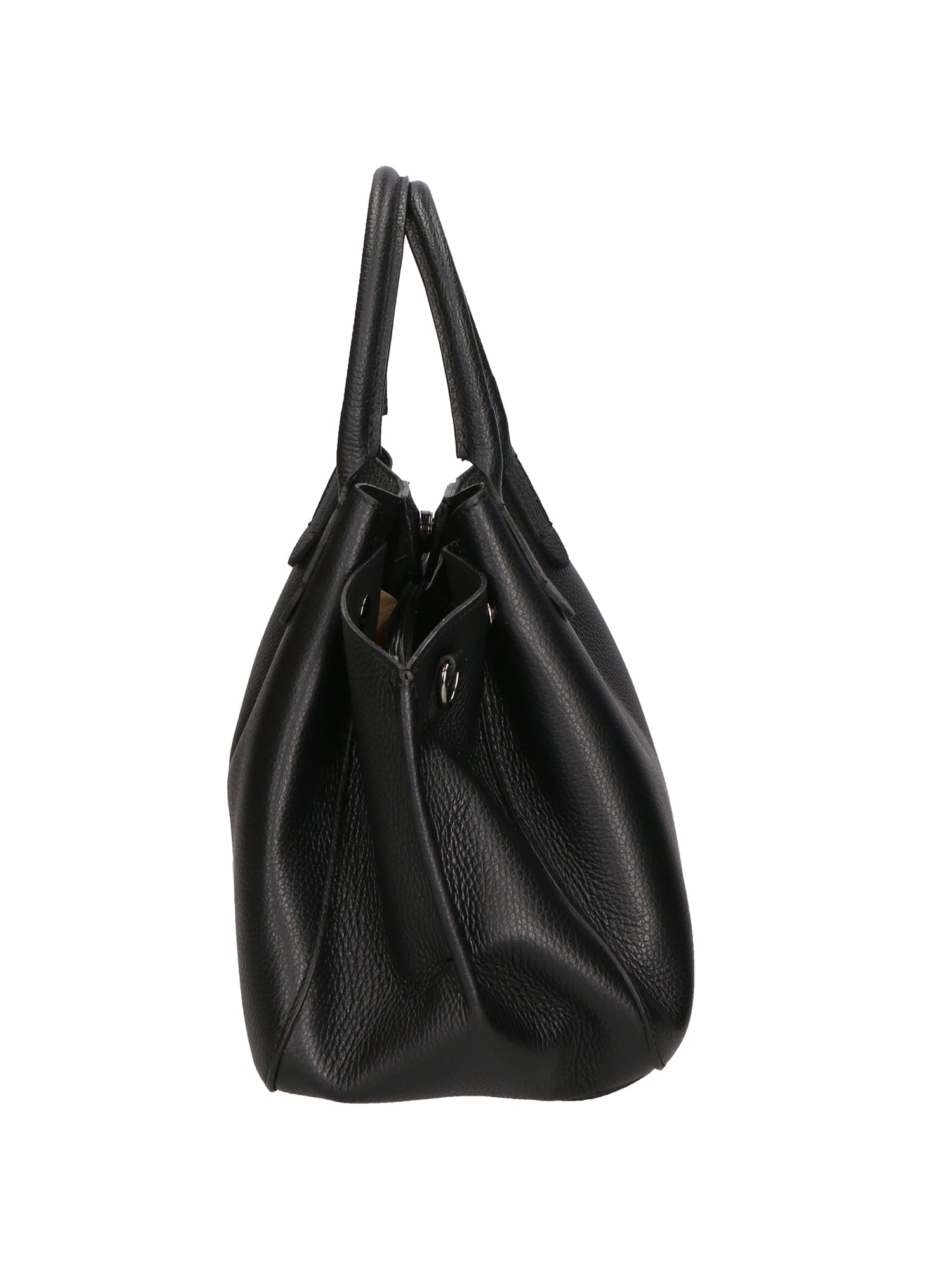 Vincenza Borsa a mano da donna Vera pelle 06898-D28 NERO Chiara Ferretti
