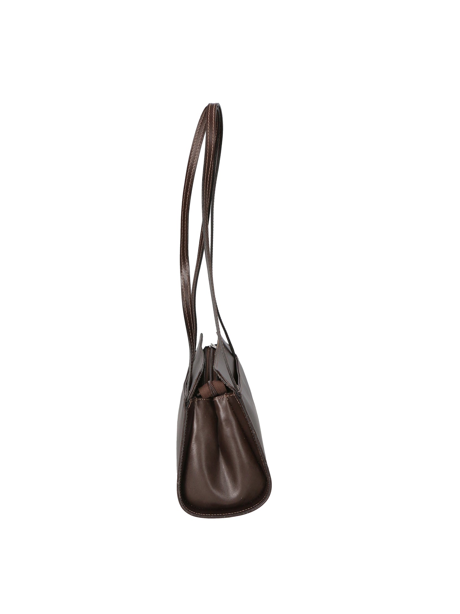 Edera Chic Borsa a spalla da donna Vera pelle 9120-TMORO DARK BROWN Chiara Ferretti