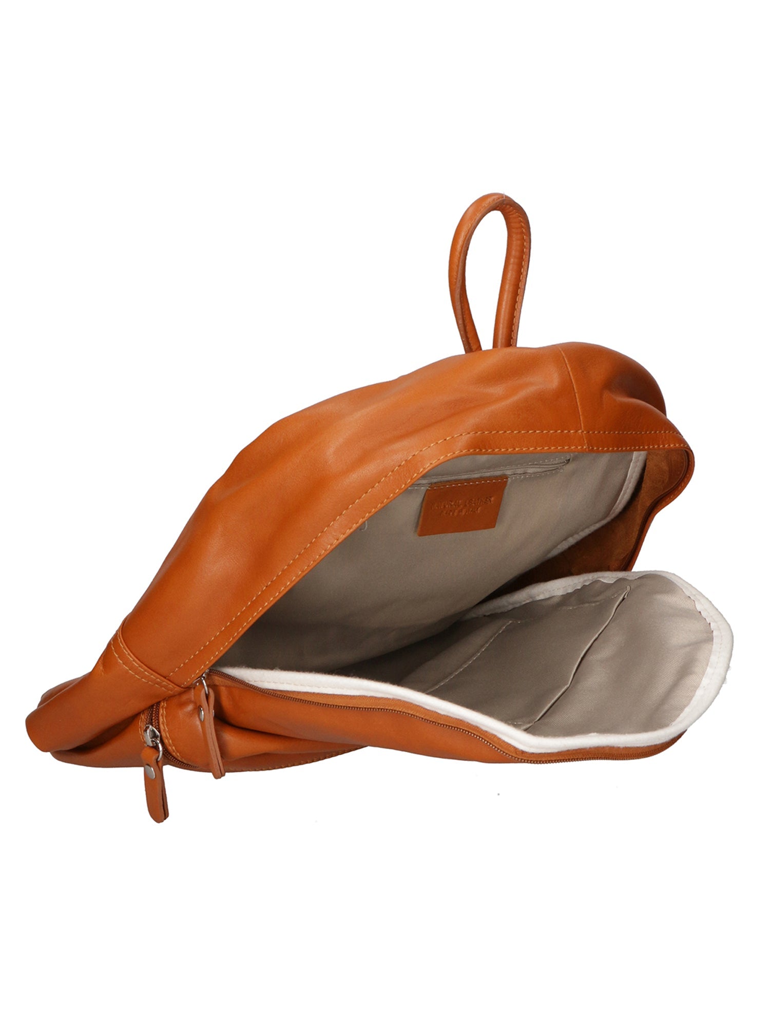 Cloe Zaino da donna in vera pelle Artigianale 6161-S17 CUOIO SCURO Chiara Ferretti