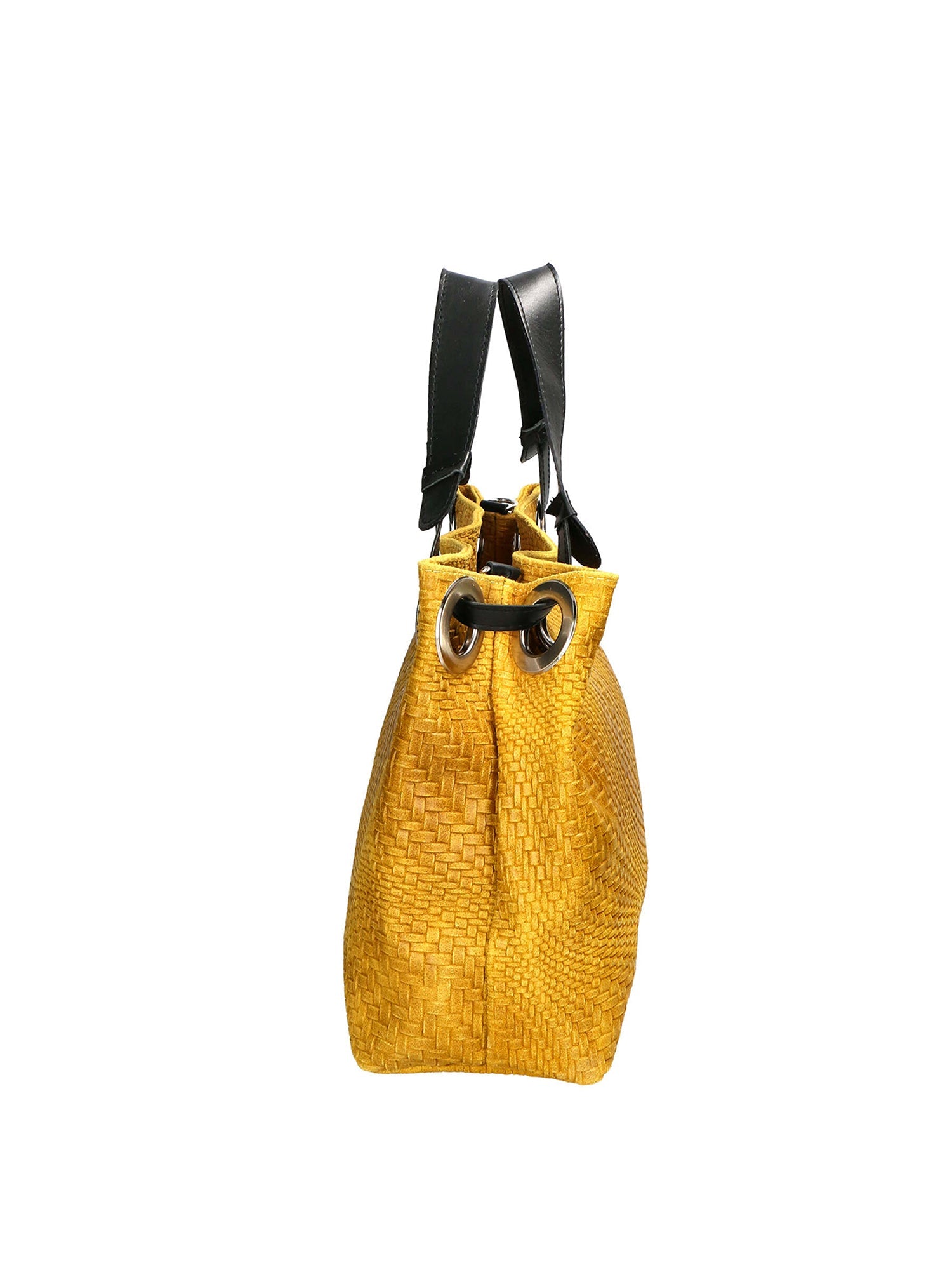 Emilia Borsa a spalla da donna Vera pelle 80059-008 GIALLO Chiara Ferretti