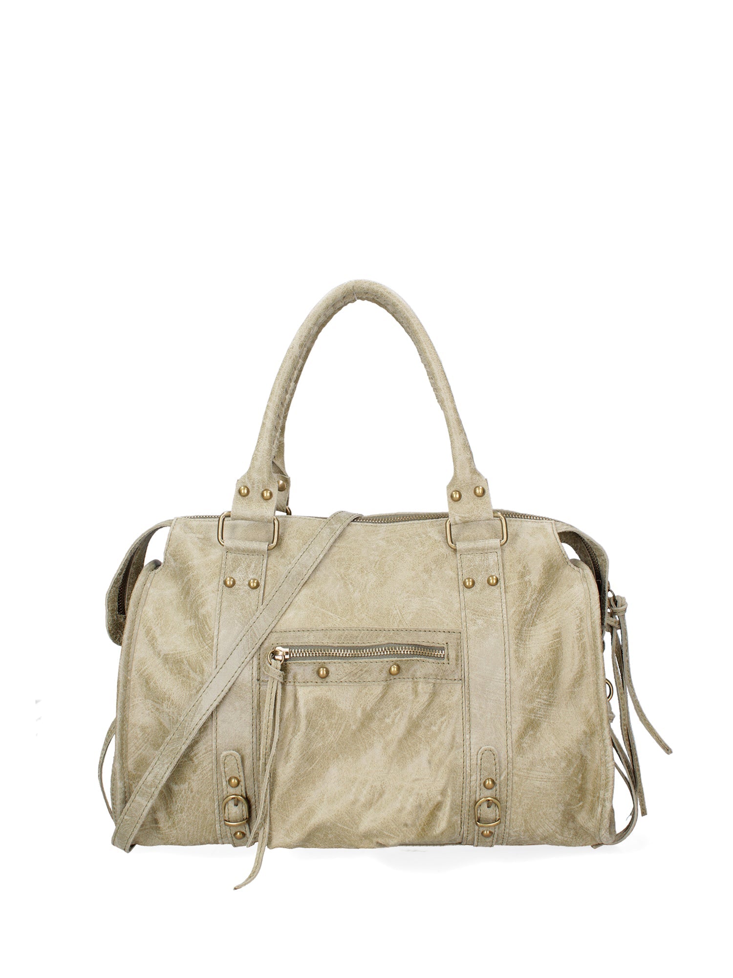Elara Borsa a spalla da donna Vera pelle 06090-025 VERDE MILITARE Chiara Ferretti