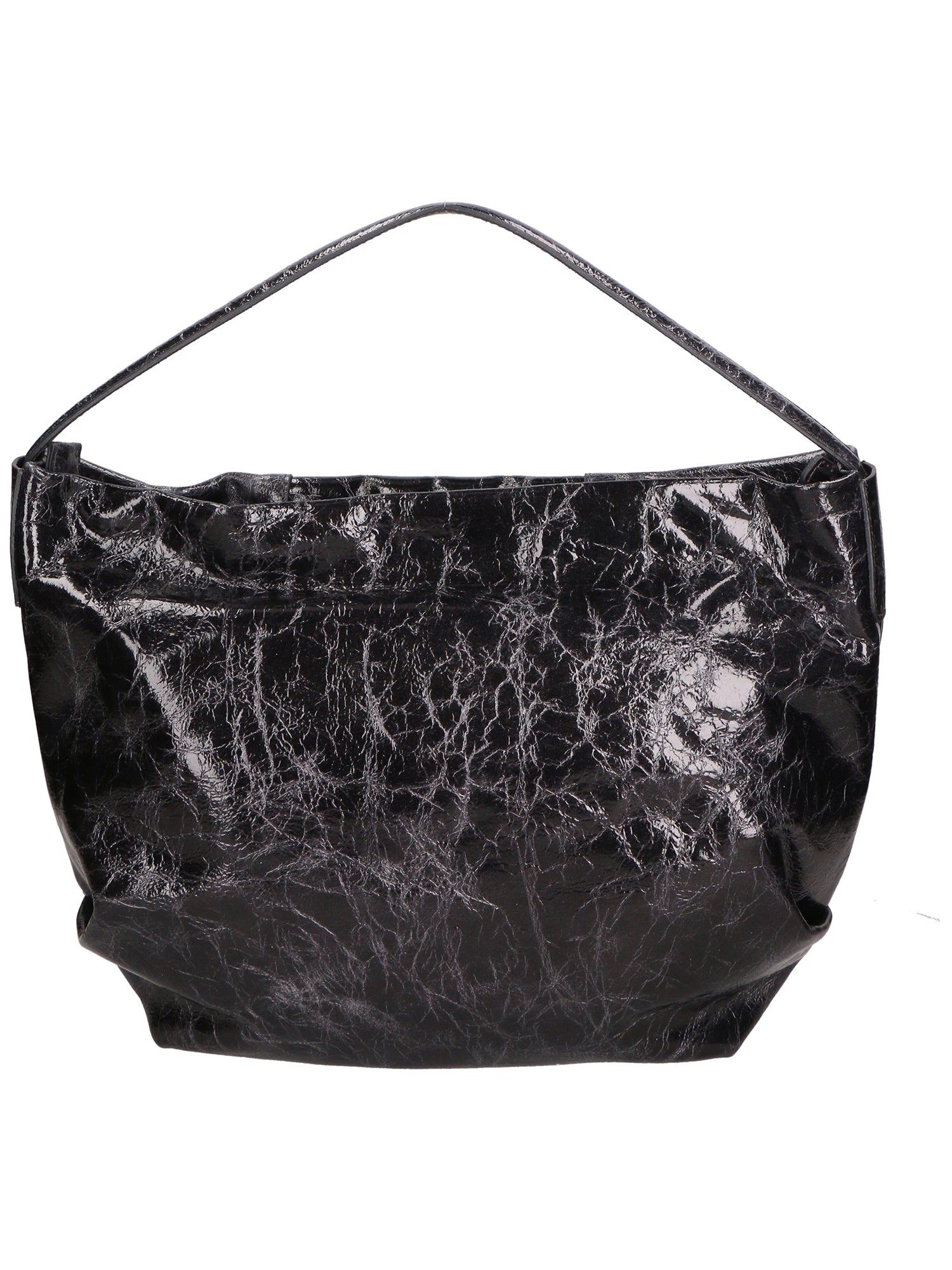 Vanda Damen-Schultertasche aus echtem Leder, hergestellt in Italien, 30 x 40 x 5 cm