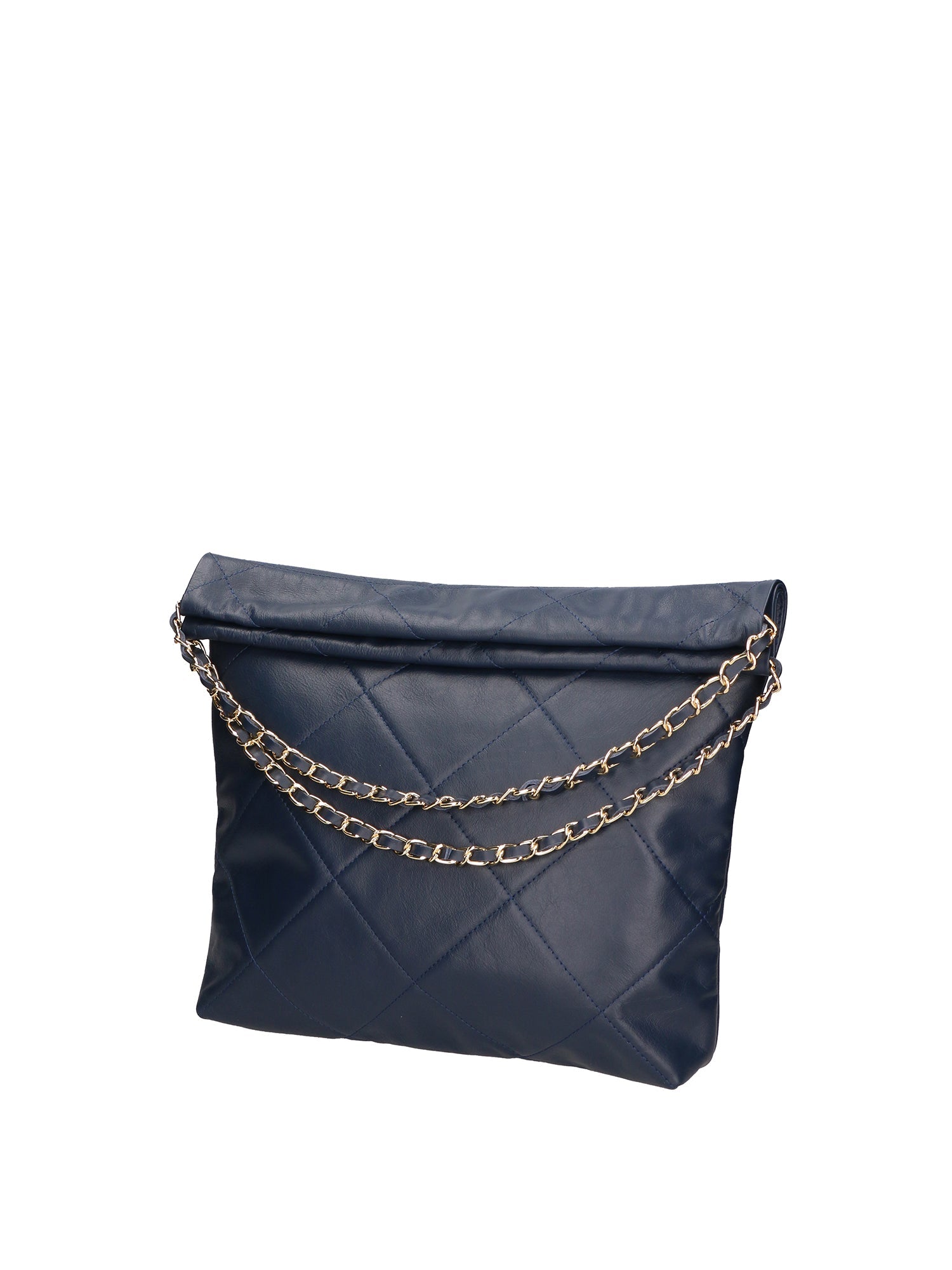 Violante Borsa a spalla donna Vera pelle 06897-S24 BLU JEANS Chiara Ferretti