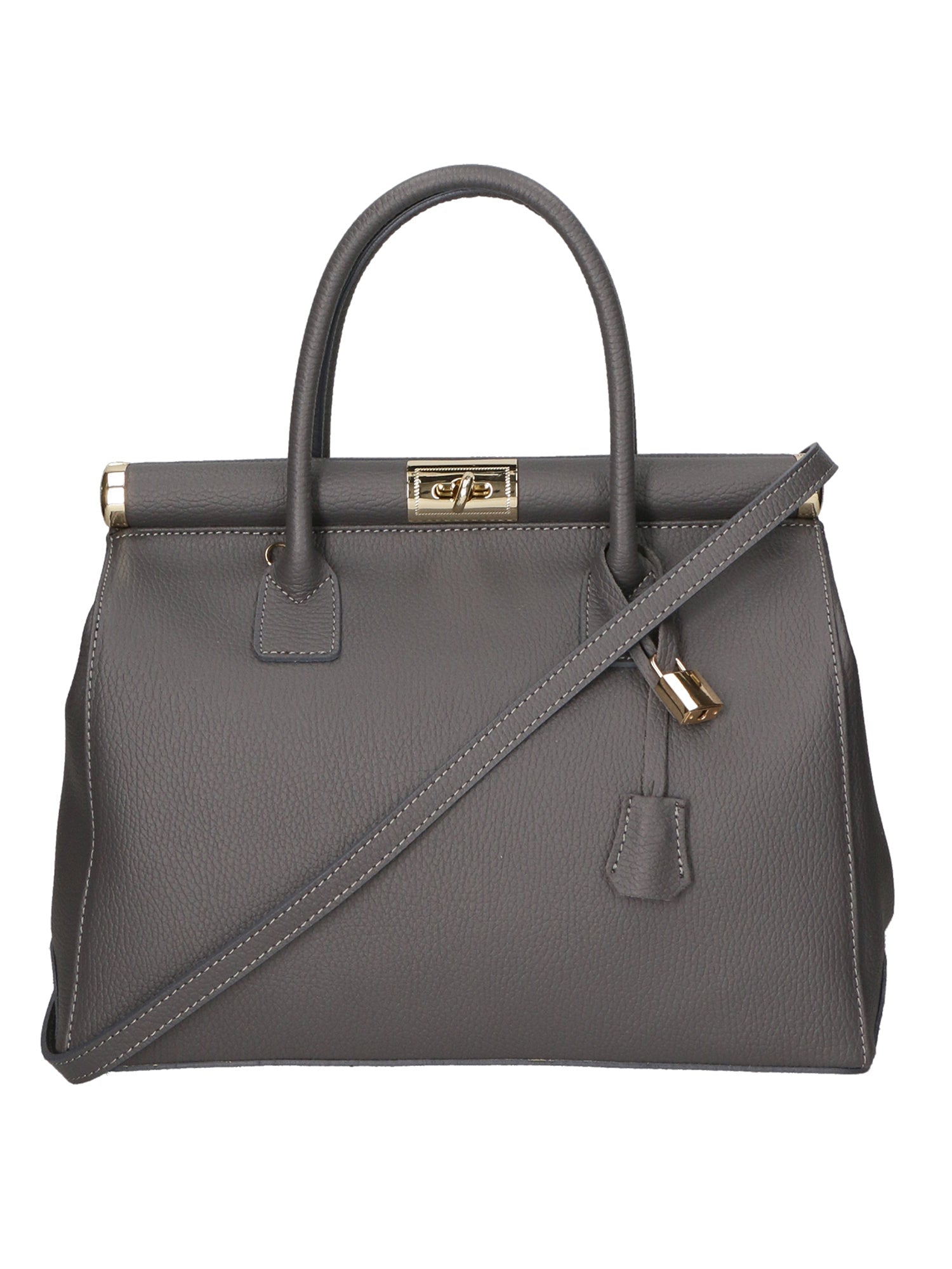 Aleria Borsa a mano da donna Vera pelle 8005-D27 CENERE Chiara Ferretti
