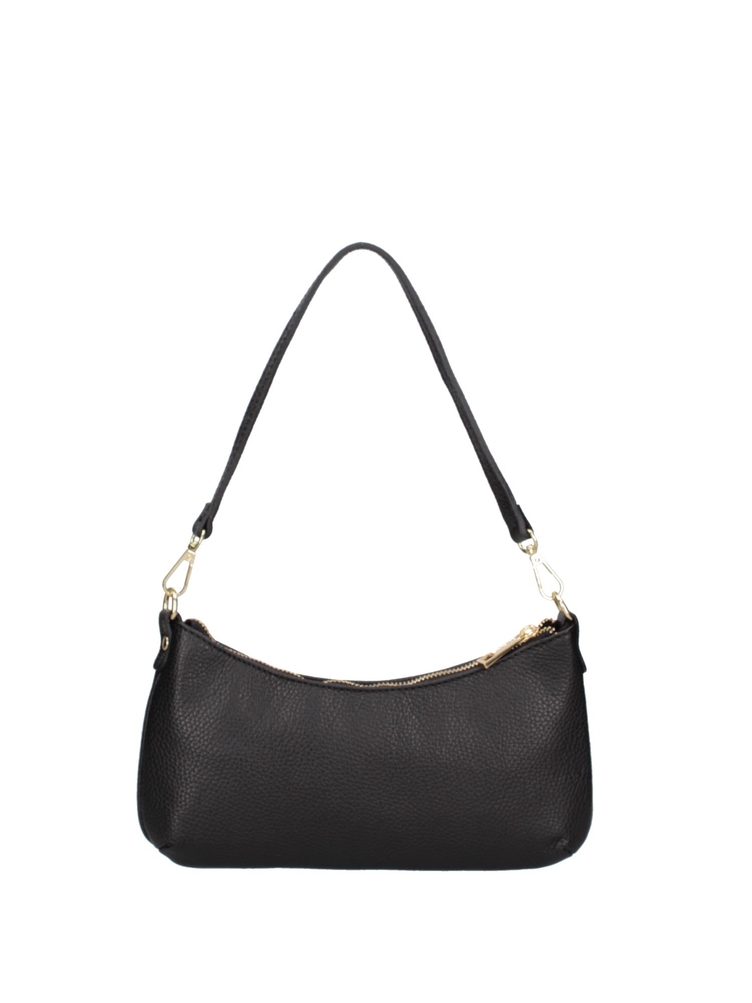 Damen-Schultertasche aus echtem Leder, hergestellt in Italien, 27 x 14 x 3 cm