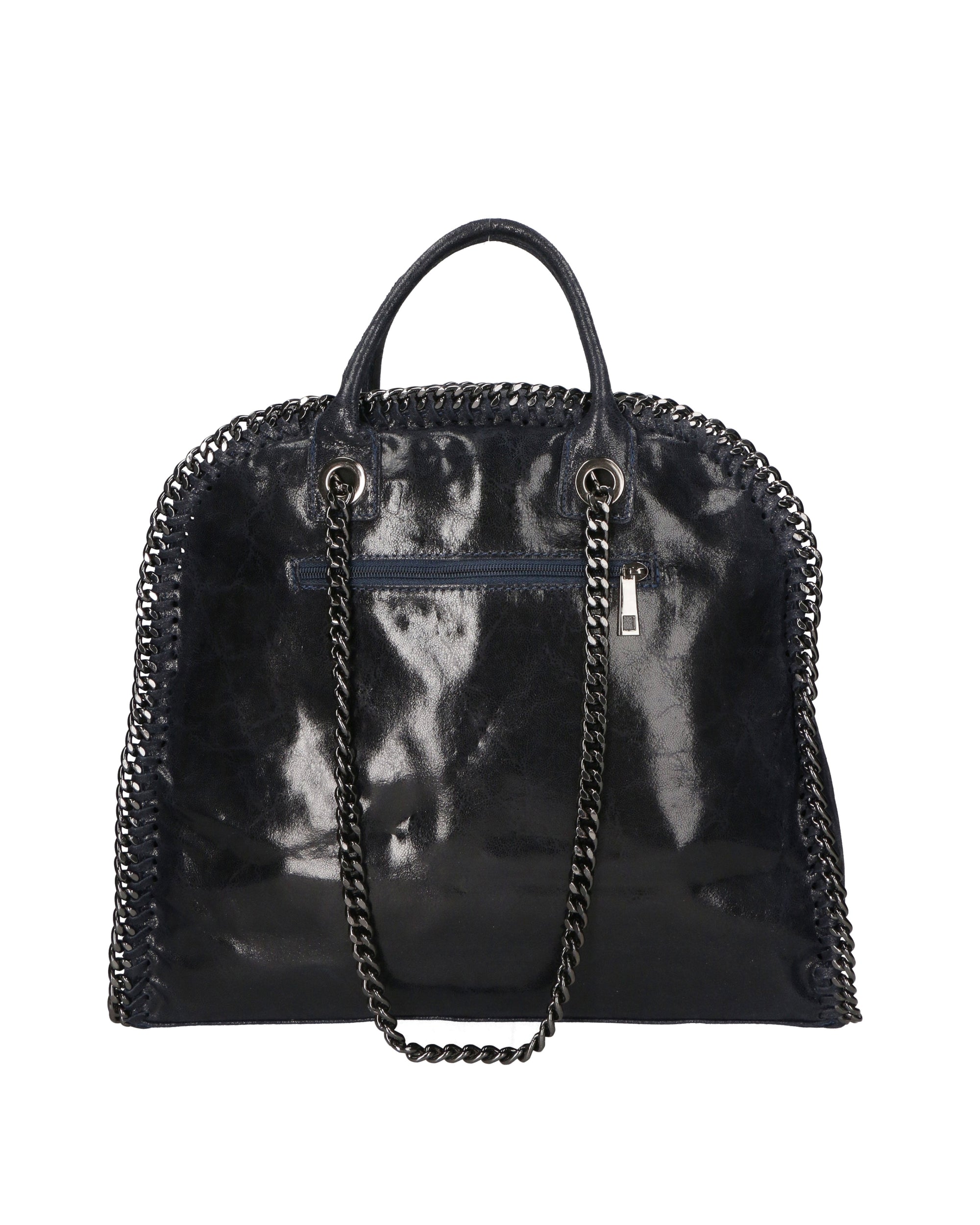 Erebea Borsa a mano da donna Vera pelle 80020-BLU Chiara Ferretti
